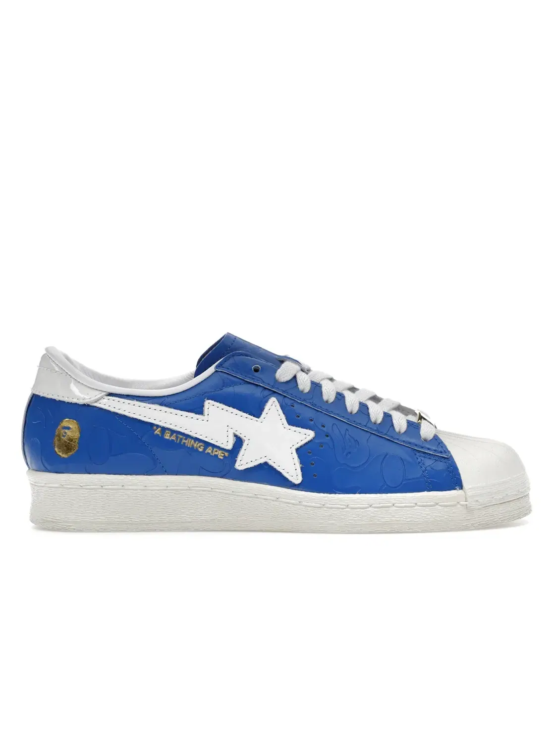 Мужские кроссовки с принтом Adidas Superstar Vintage — изображение 1 из 4, синий белый