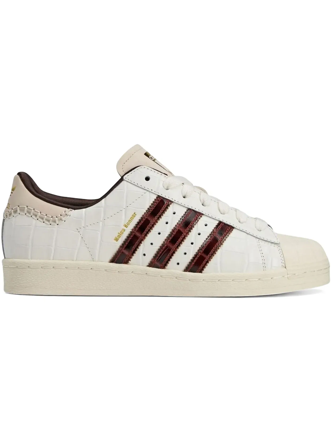 Мужские кроссовки с текстурированным покрытием Adidas Superstar Wales Bonner — изображение 1 из 1, белый/коричневый/белый