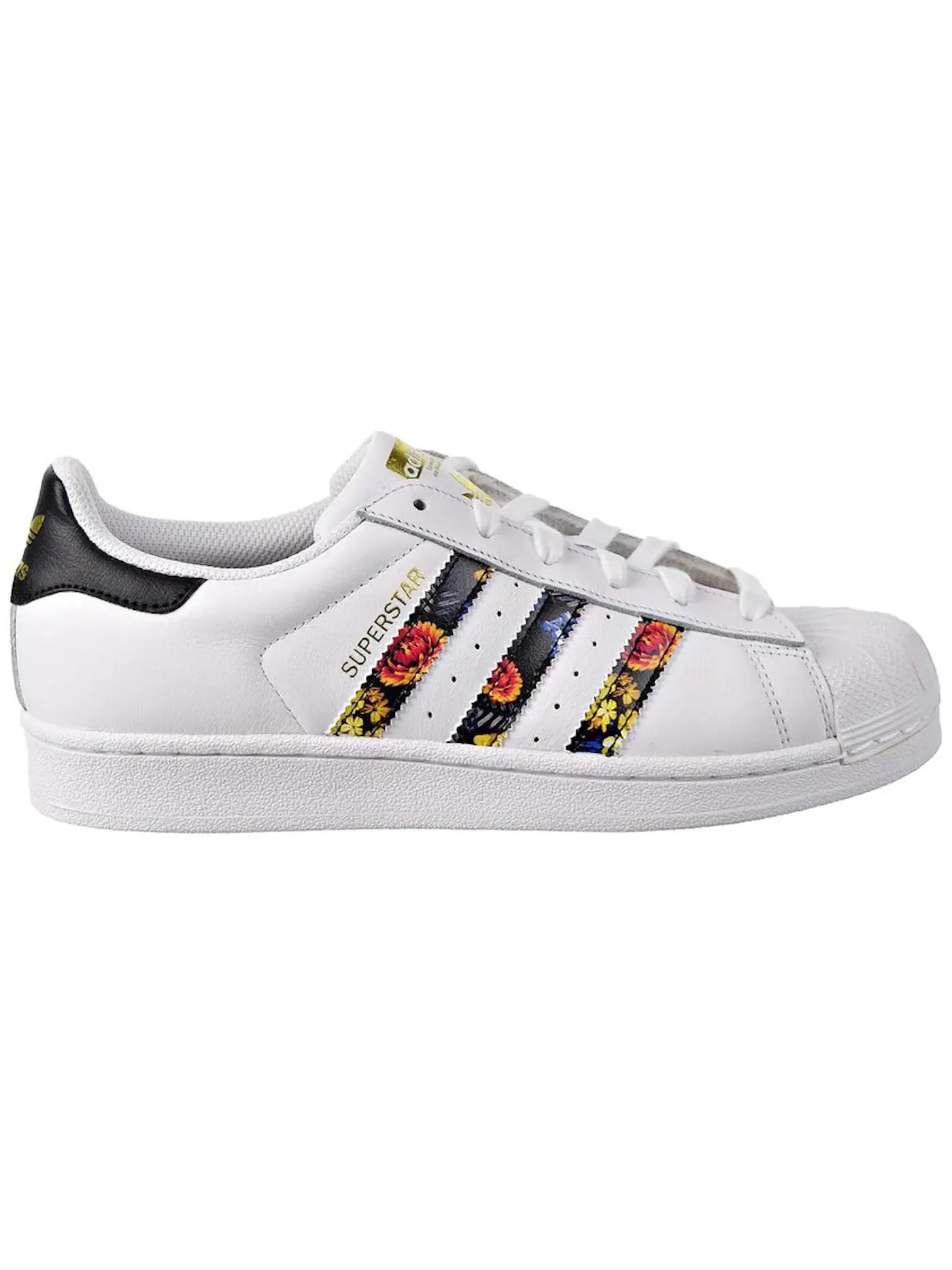 Женские кроссовки Lifestyle с цветочным принтом Adidas Superstar — изображение 1 из 1