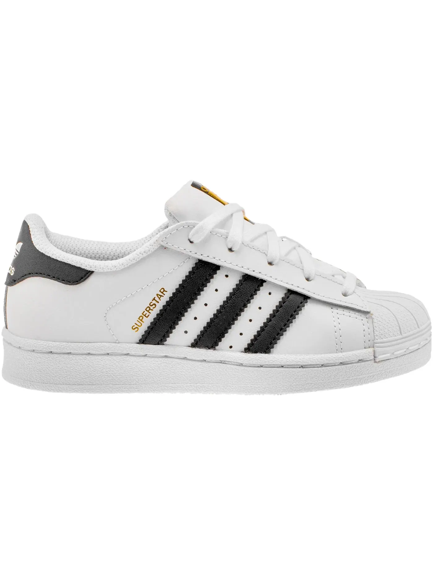 Детские кроссовки lifestyle с круглым носом Adidas Superstar — изображение 1 из 1, белый/черный/белый