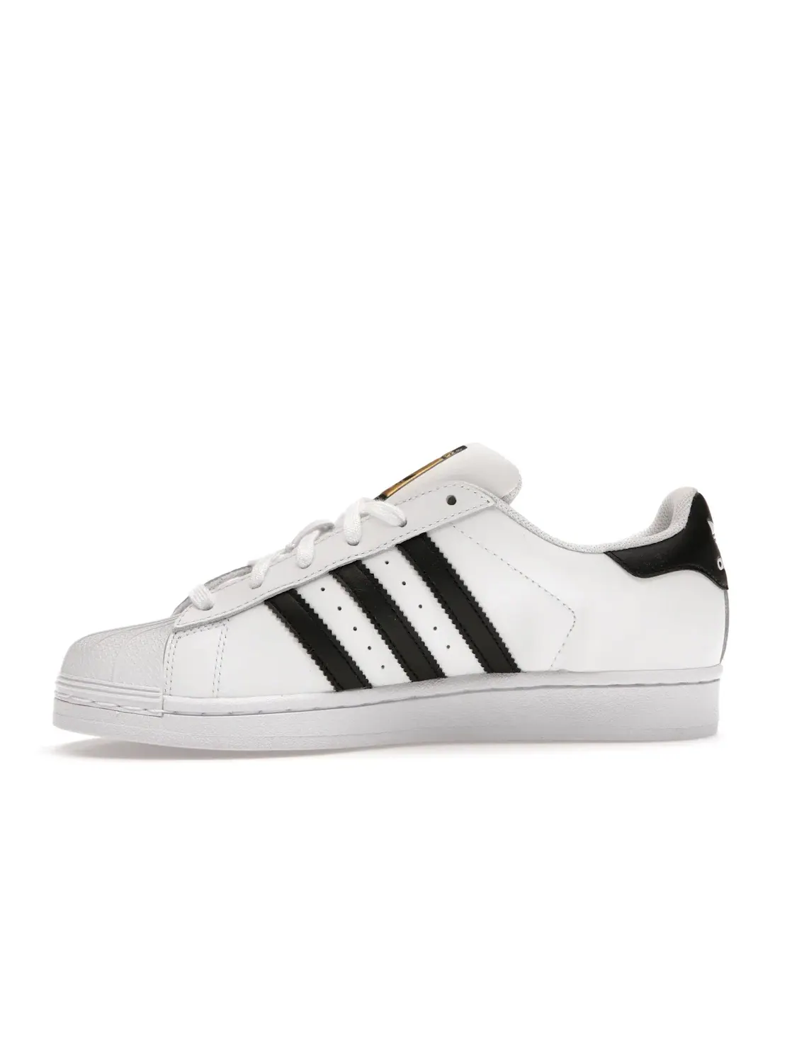 Женские кроссовки Lifestyle с белой кожаной верхней частью Adidas Superstar — изображение 3 из 4, белый/черный/белый