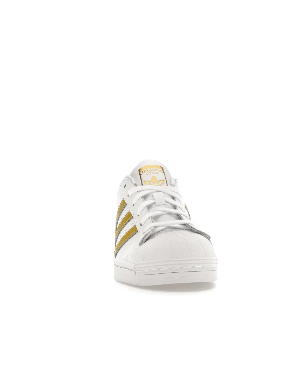 Женские кроссовки с белой кожей Adidas Superstar — изображение 2 из 4