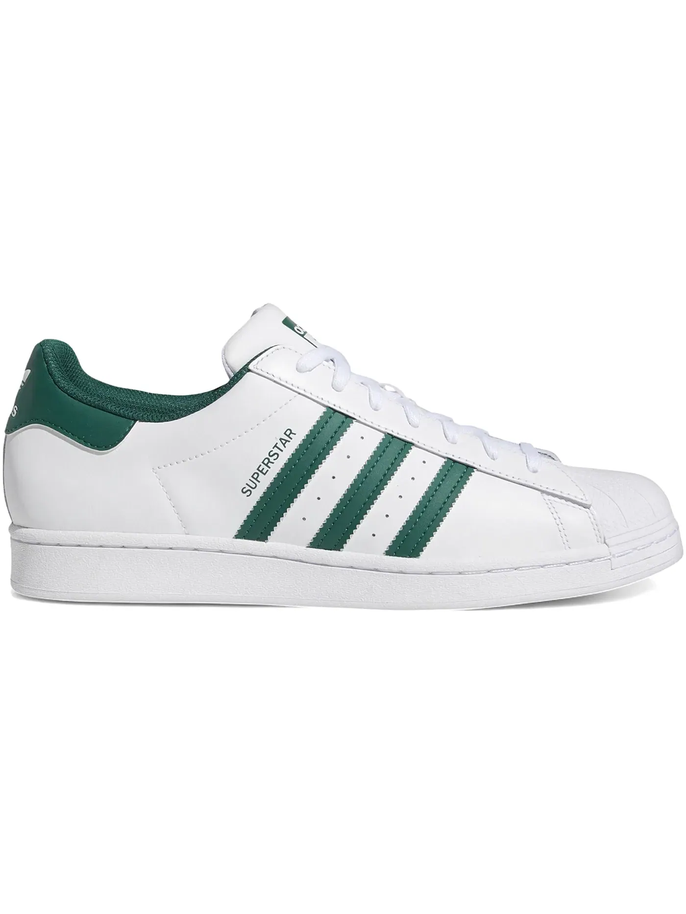 Мужские кроссовки Lifestyle с ракушкой Adidas Superstar — изображение 1 из 1, белый/зеленый/белый