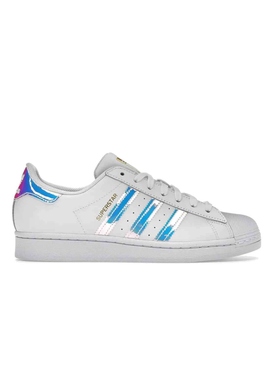 Женские кроссовки с перламутровыми полосками Adidas Superstar — изображение 1 из 4