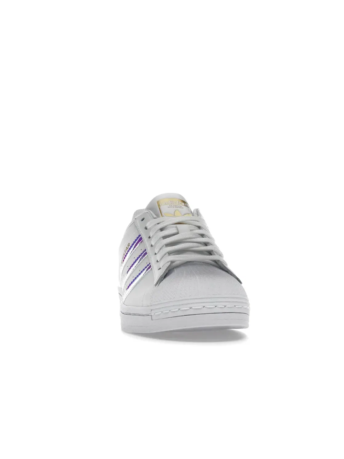 Женские кроссовки с перламутровыми полосками Adidas Superstar — изображение 2 из 4