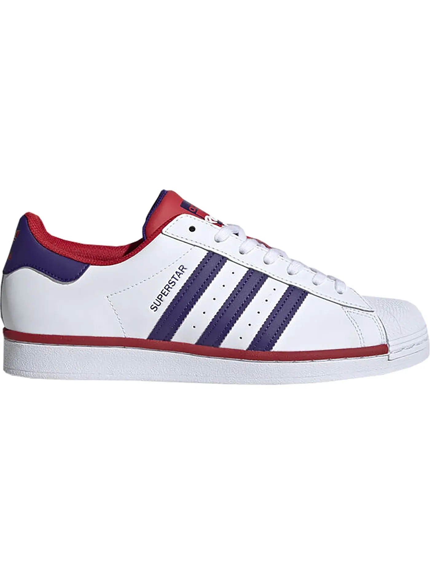 Мужские кроссовки Lifestyle Adidas Superstar — изображение 1 из 1, белый/фиолетовый