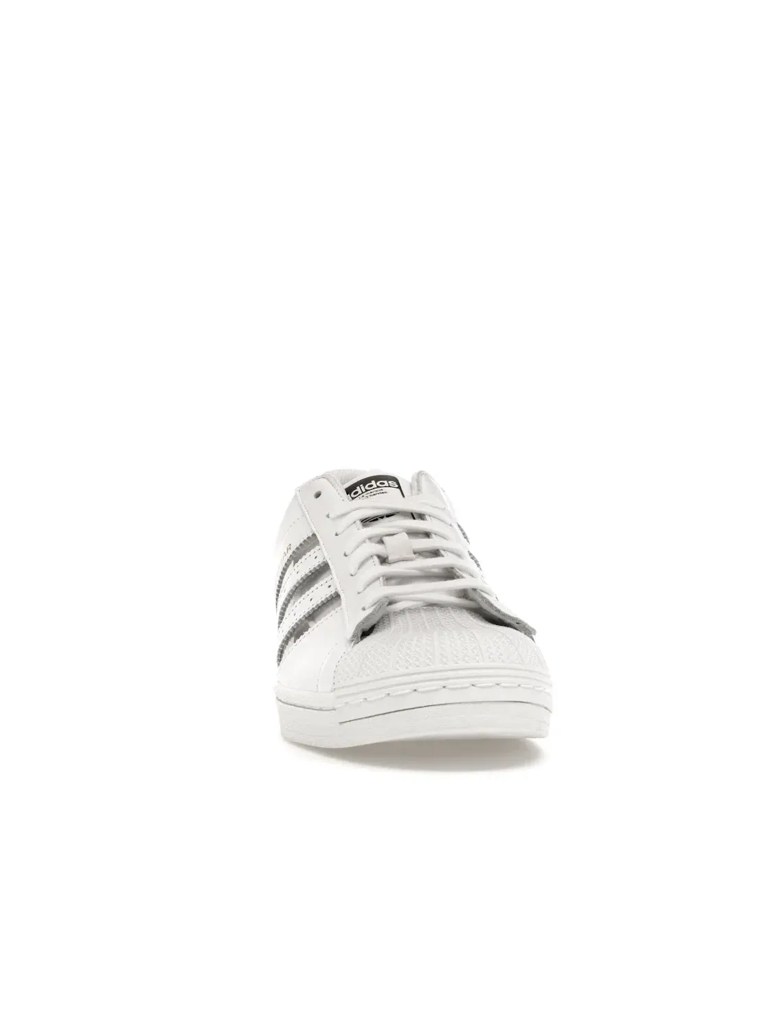 Мужские кроссовки с прозрачными полосками Adidas Superstar — изображение 2 из 4, белый//черный
