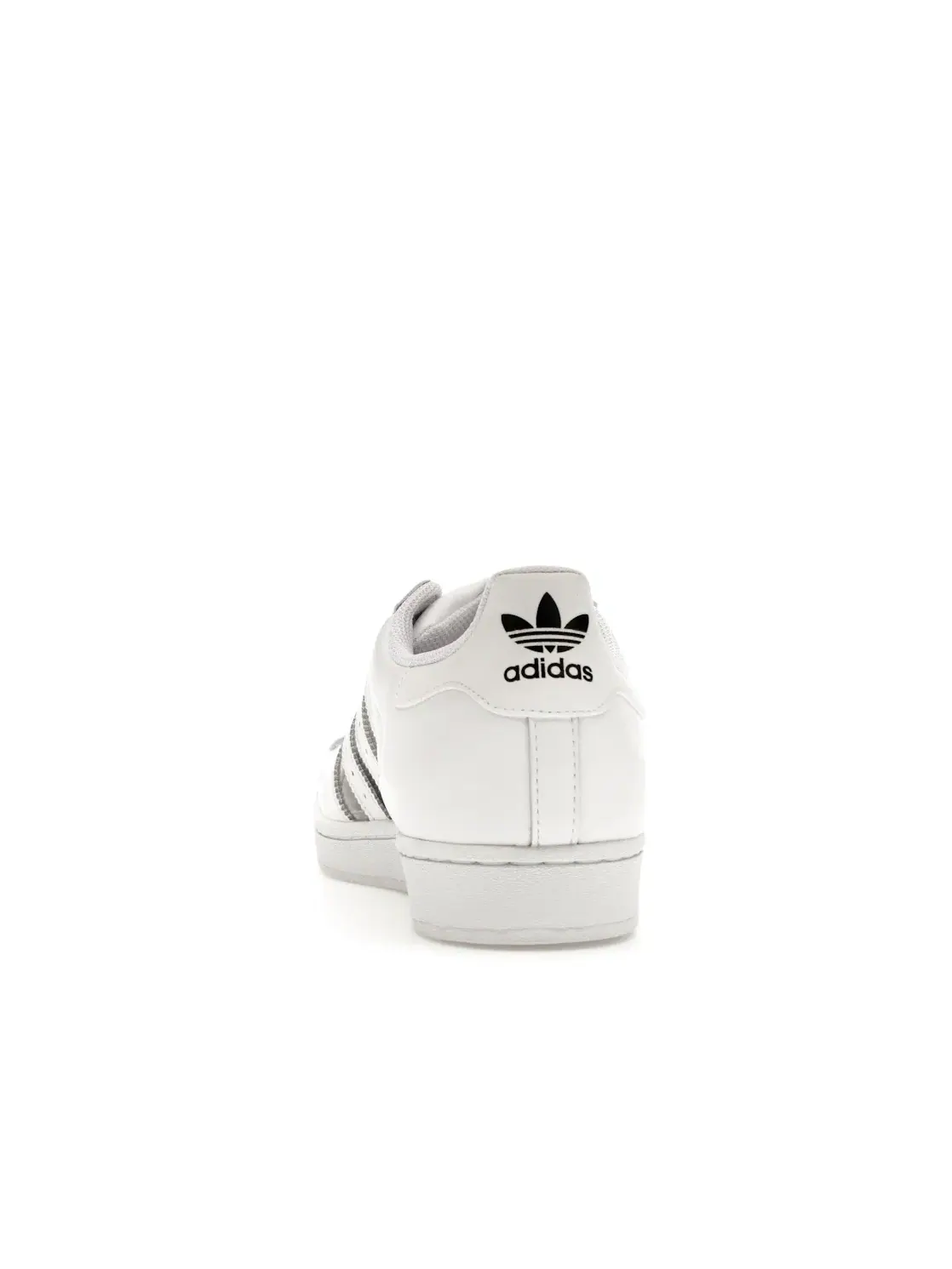 Мужские кроссовки с прозрачными полосками Adidas Superstar — изображение 4 из 4, белый//черный