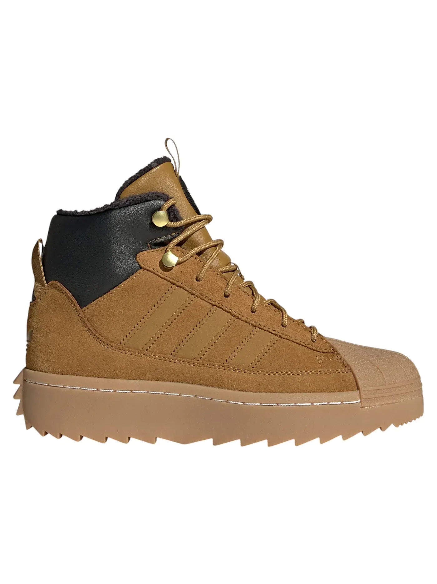 Детские кроссовки Lifestyle с утеплением Adidas Superstar Winterized Trek, Bronze Strata/Bronze Strata/Gum