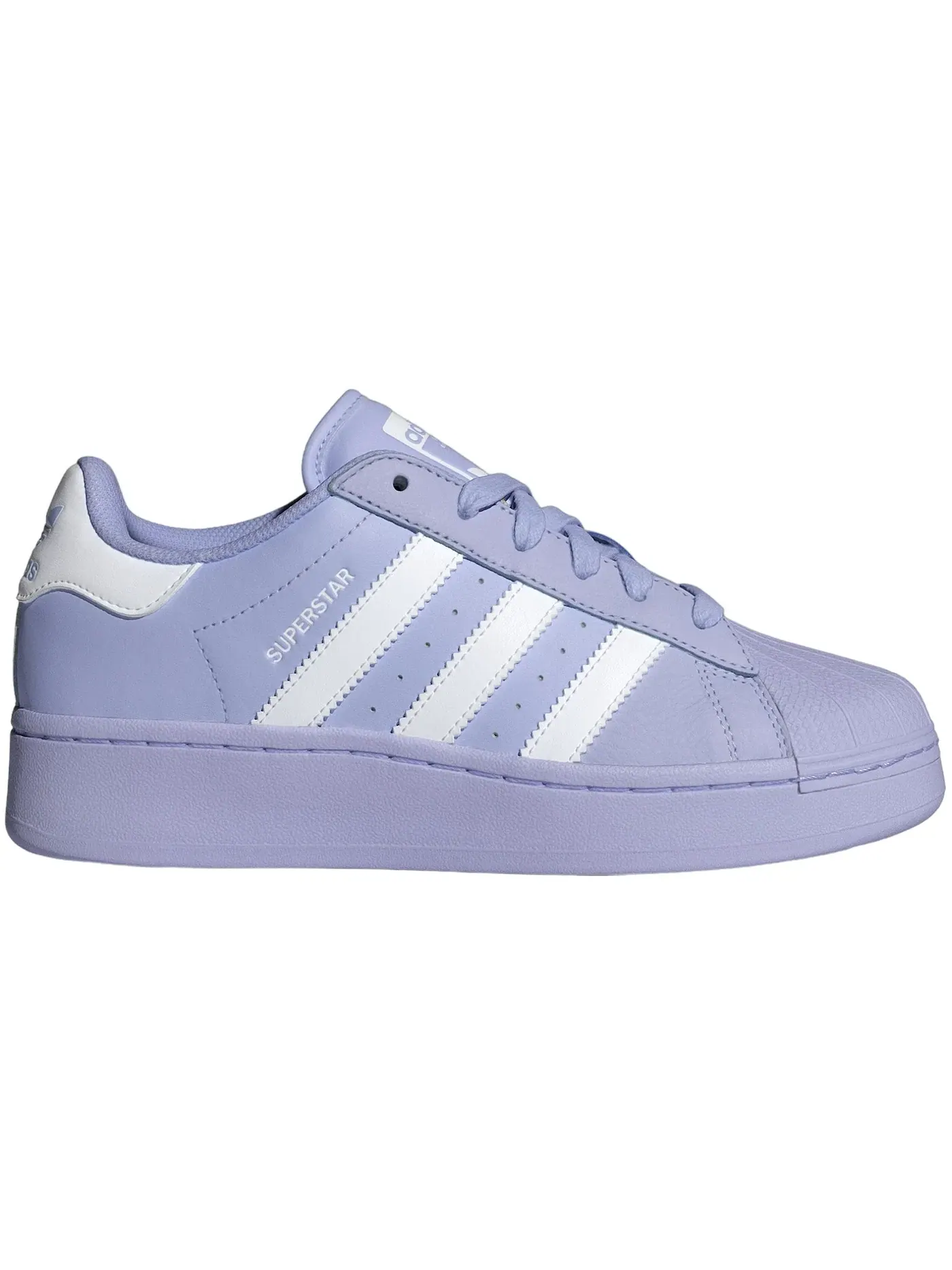 Женские кроссовки Lifestyle Adidas Superstar XLG — изображение 1 из 1, белый фиолетовый белый