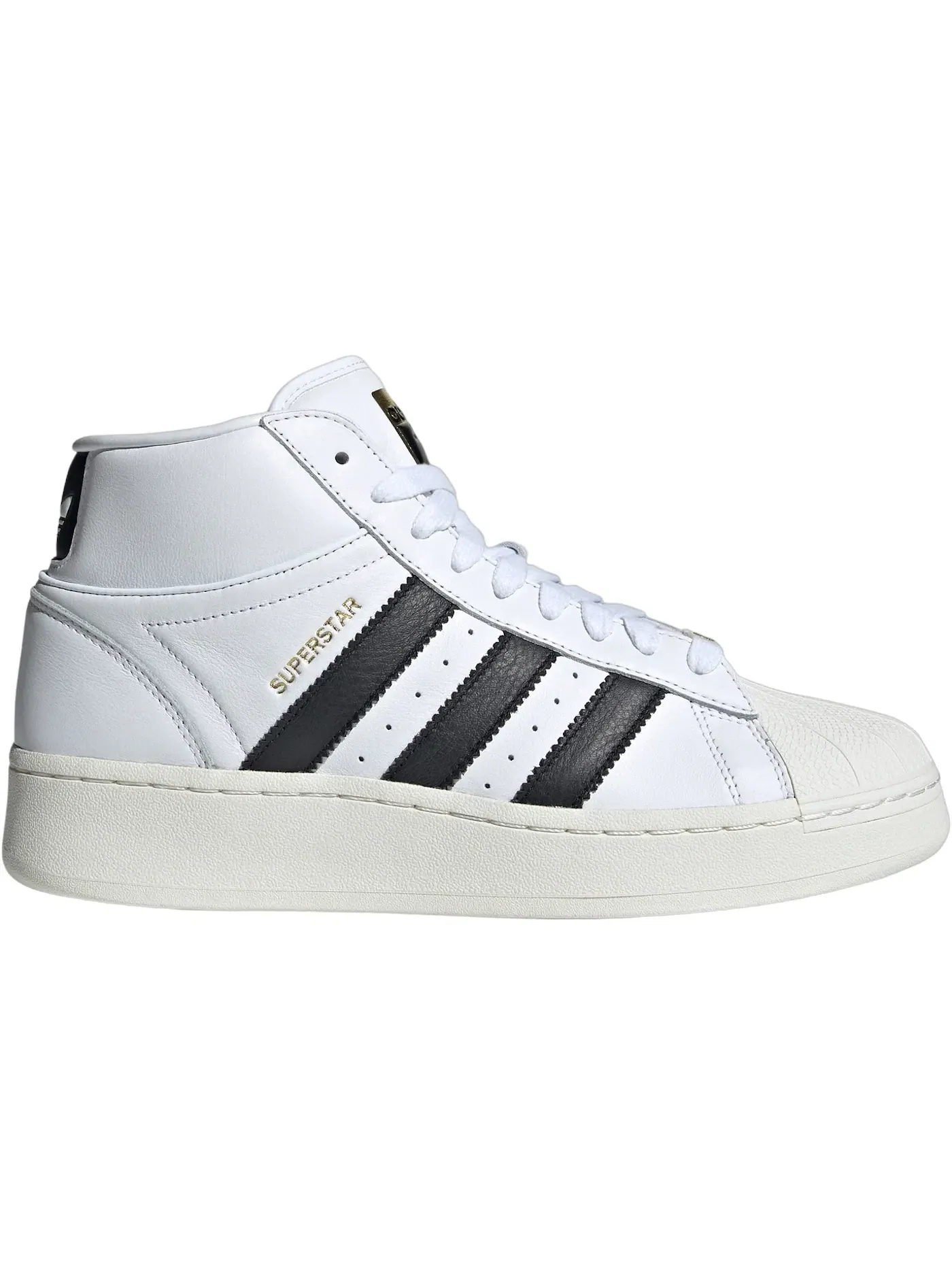 Мужские кроссовки Lifestyle Adidas Superstar XLG Mid — изображение 1 из 1, белый/белый/черный