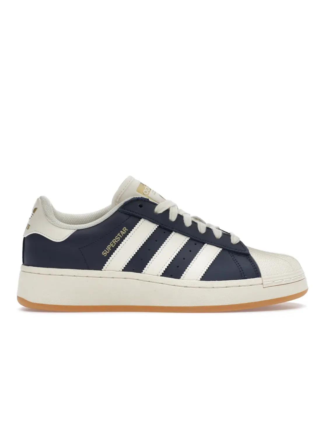 Женские кроссовки Lifestyle Adidas Superstar XLG — изображение 1 из 4, индиго кремовый белый