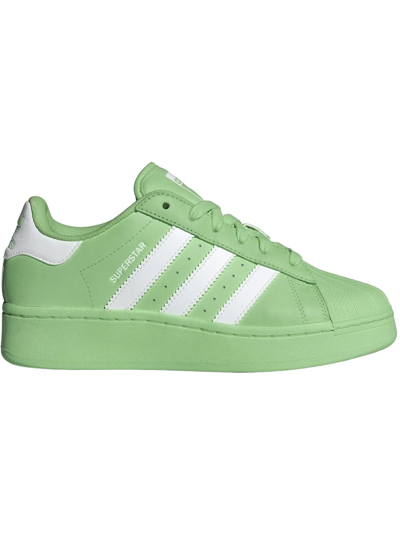 Женские кроссовки Lifestyle Adidas Superstar XLG — изображение 1 из 1, зеленый/белый/зеленый