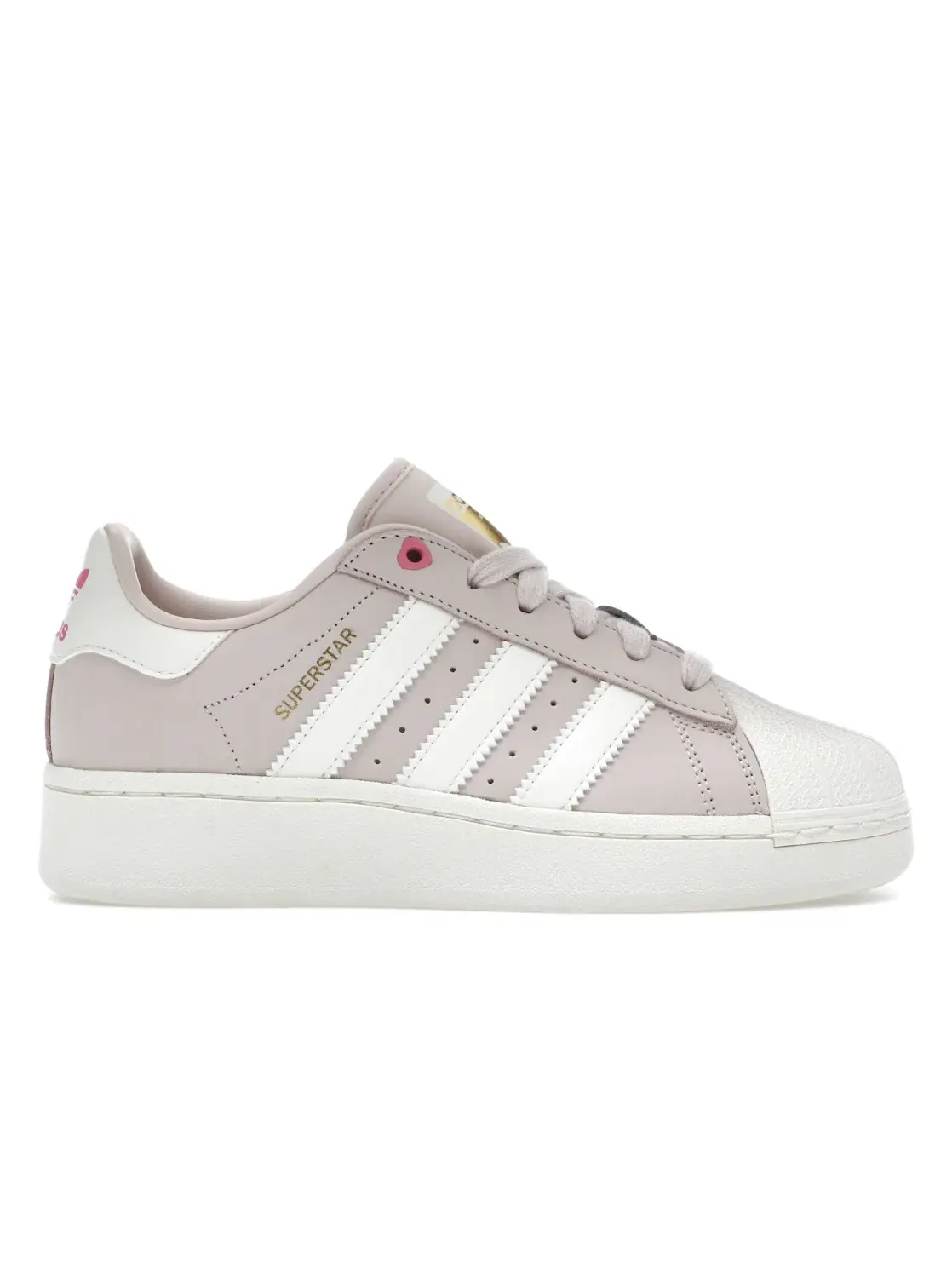 Женские кроссовки Lifestyle Adidas Superstar XLG — изображение 1 из 4, слоновая кость/розовый