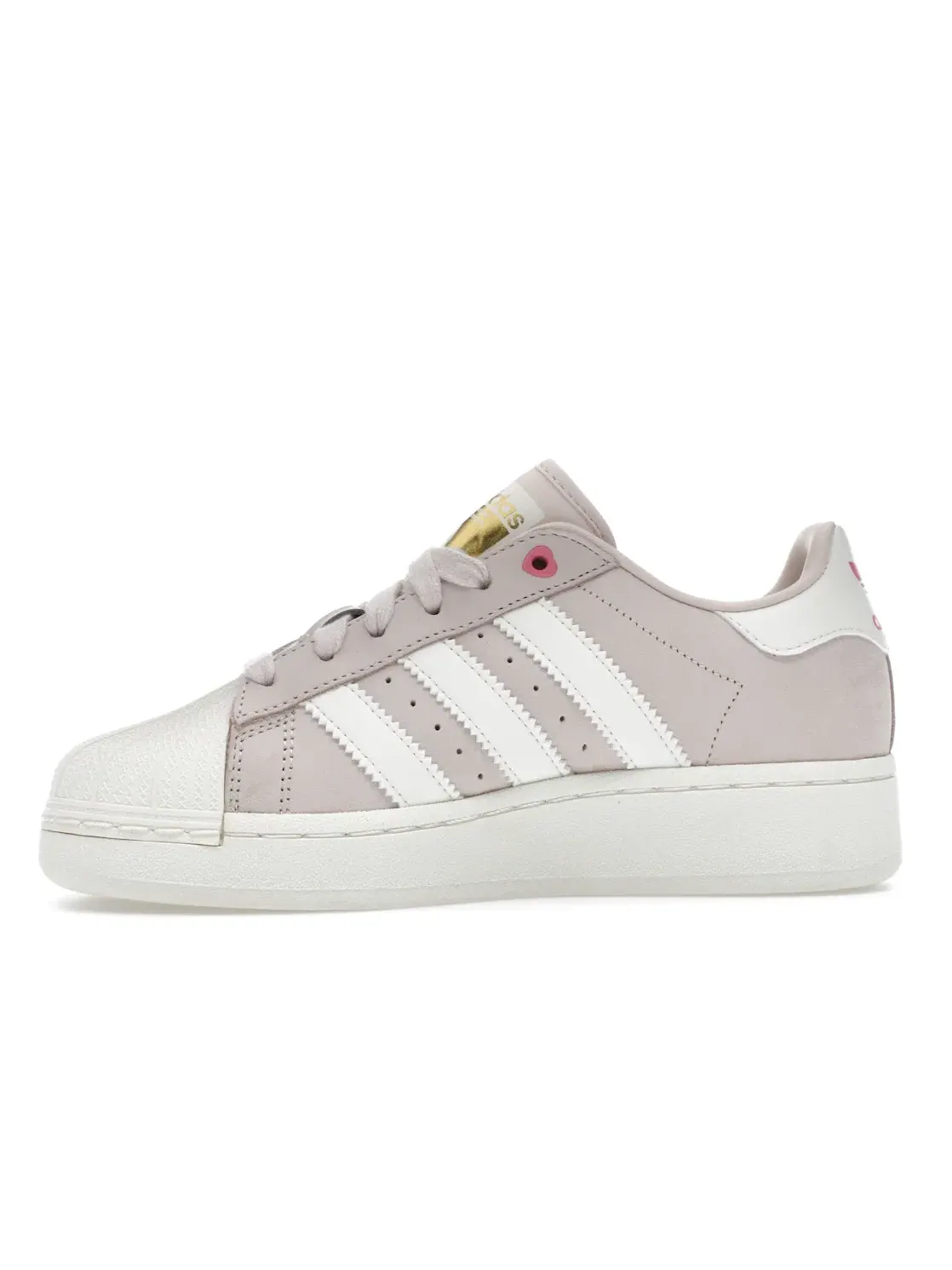 Женские кроссовки Lifestyle Adidas Superstar XLG — изображение 3 из 4, слоновая кость/розовый