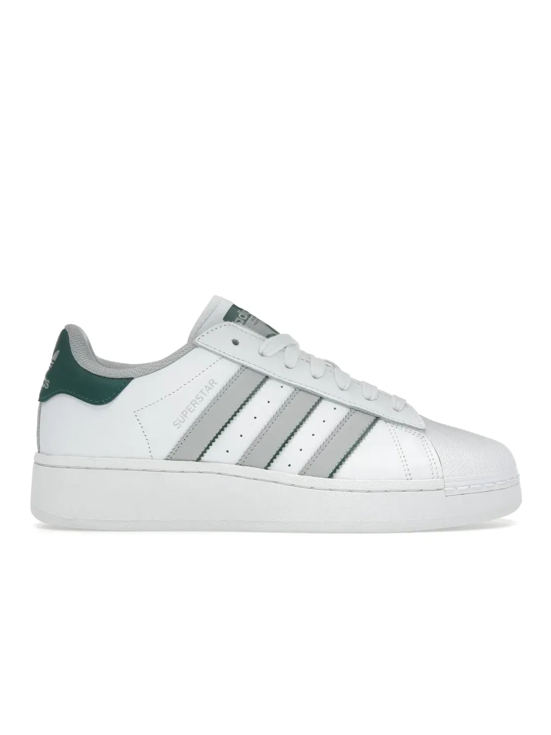 Мужские кроссовки Lifestyle Adidas Superstar XLG — изображение 1 из 4, белый/серый/зеленый