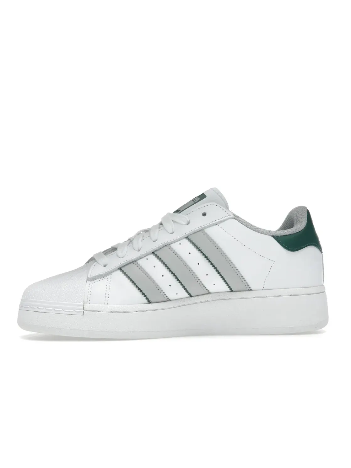Мужские кроссовки Lifestyle Adidas Superstar XLG — изображение 3 из 4, белый/серый/зеленый