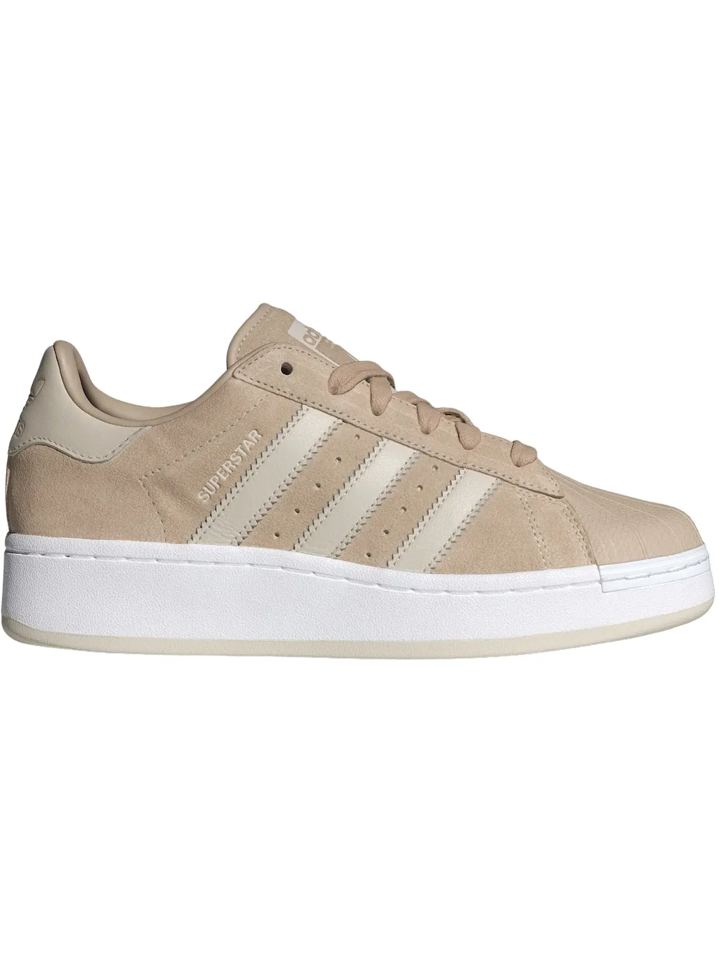 Женские кроссовки lifestyle Adidas Superstar XLG — изображение 1 из 1, бежевый/белый/белый
