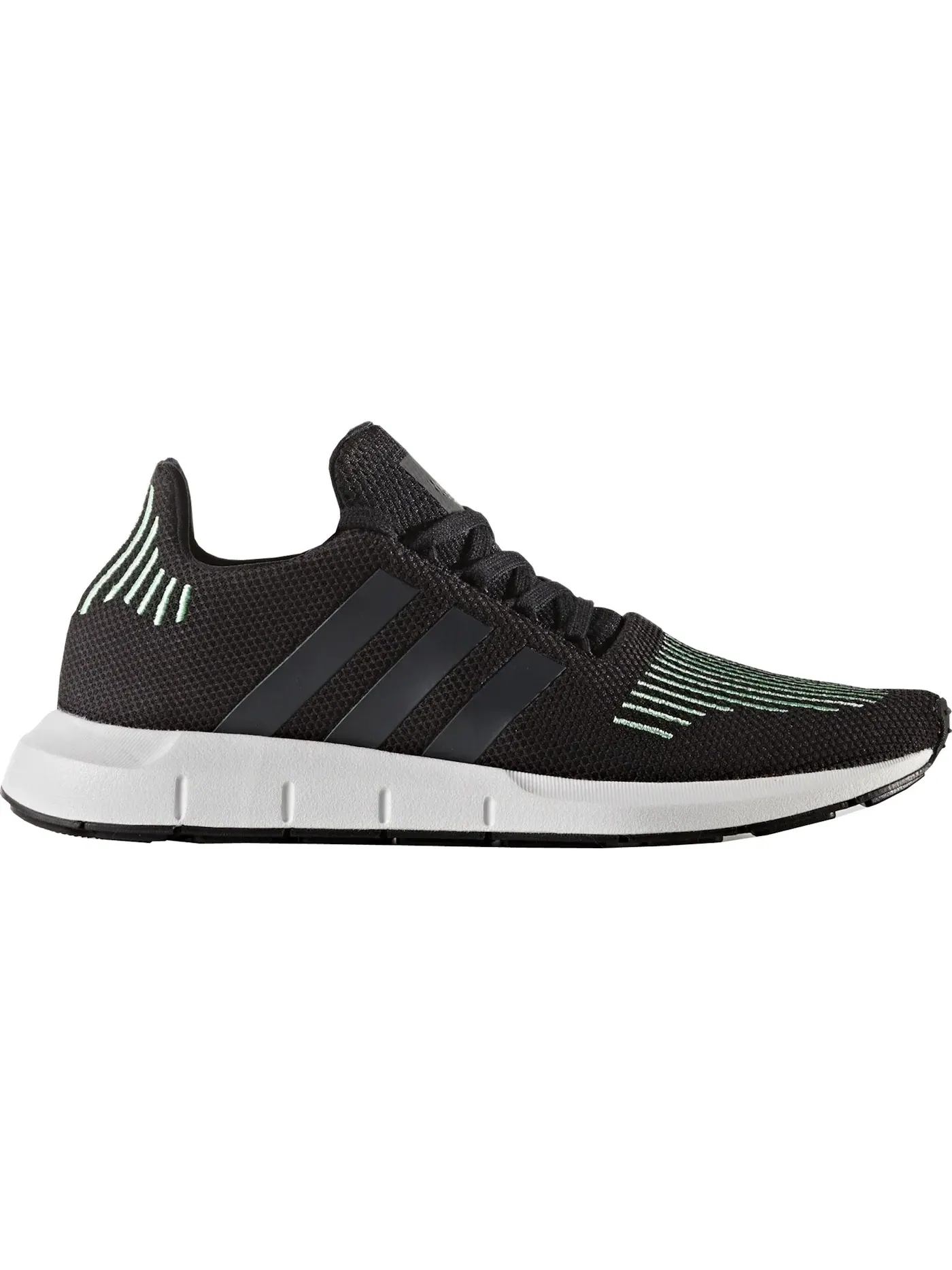 Мужские кроссовки с текстильным верхом Adidas Swift Run — изображение 1 из 1, черный/черный/белый