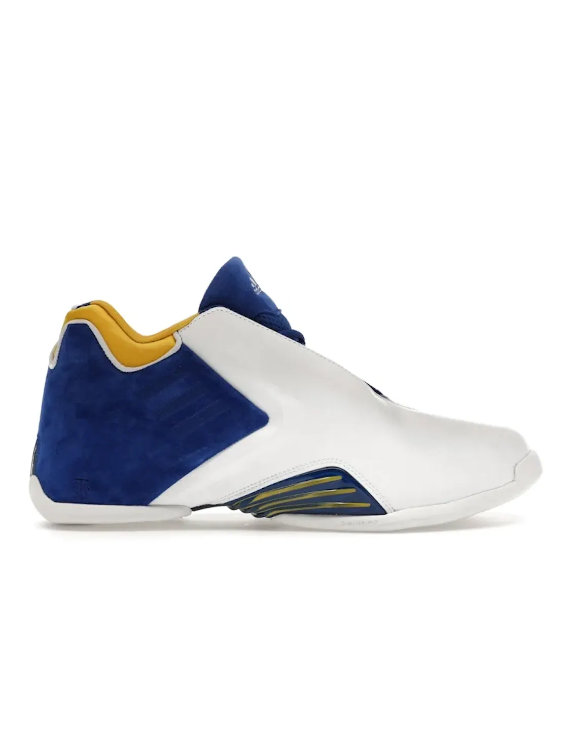 Мужские кроссовки с верхом из кожи T-Mac 3 Restomod Adidas — изображение 1 из 4, белый/синий/желтый