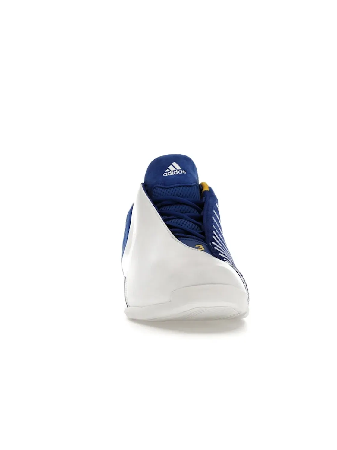 Мужские кроссовки с верхом из кожи T-Mac 3 Restomod Adidas — изображение 2 из 4, белый/синий/желтый