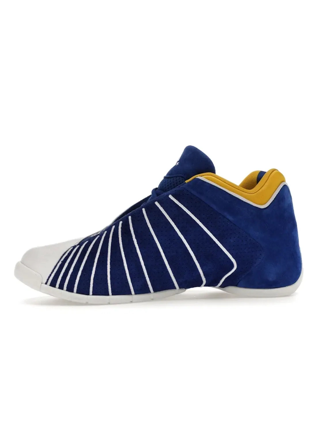 Мужские кроссовки с верхом из кожи T-Mac 3 Restomod Adidas — изображение 3 из 4, белый/синий/желтый