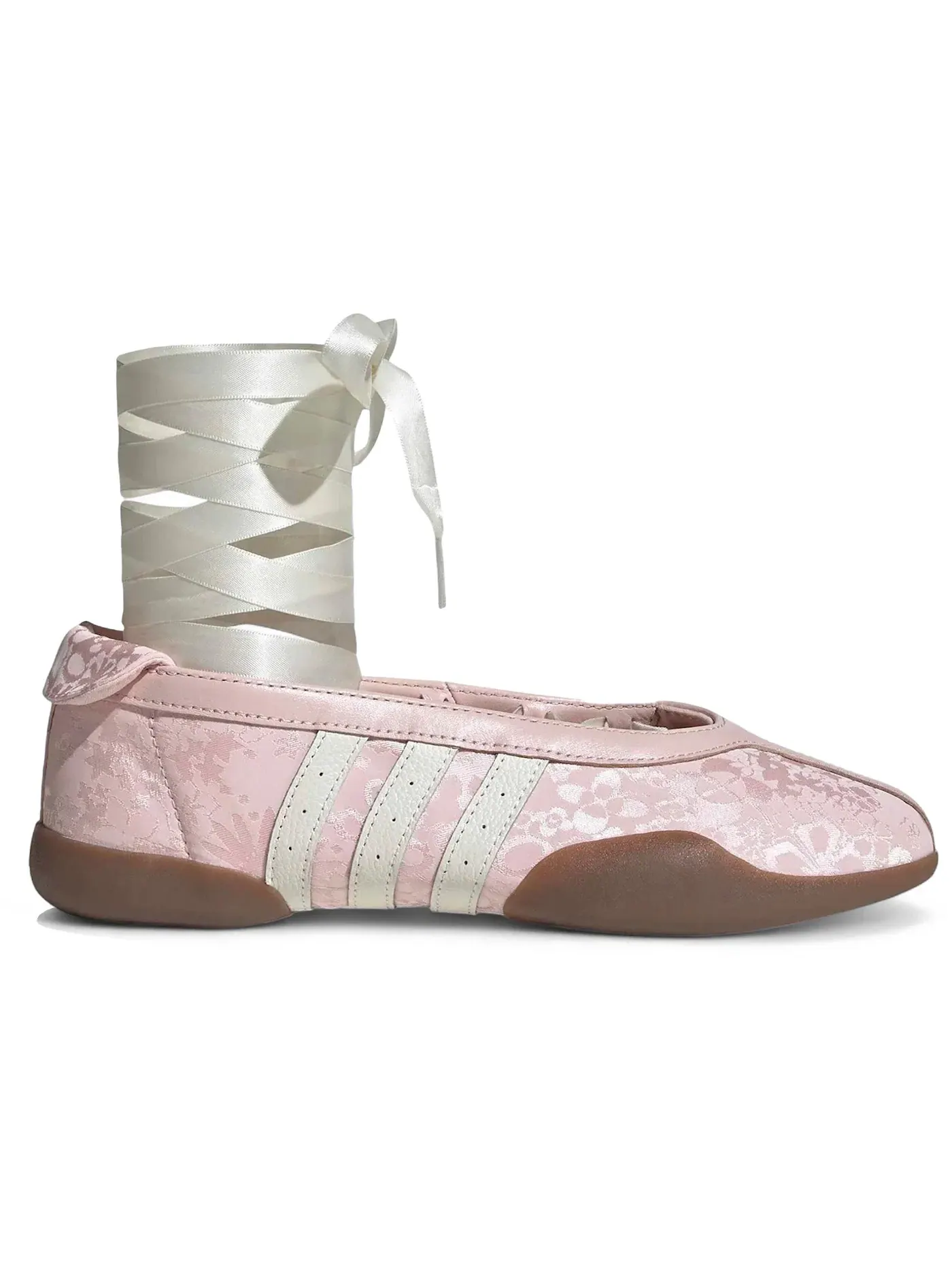 Женские кроссовки с принтом Adidas Taekwondo Mei Ballet — изображение 1 из 1, песочный розовый/белый