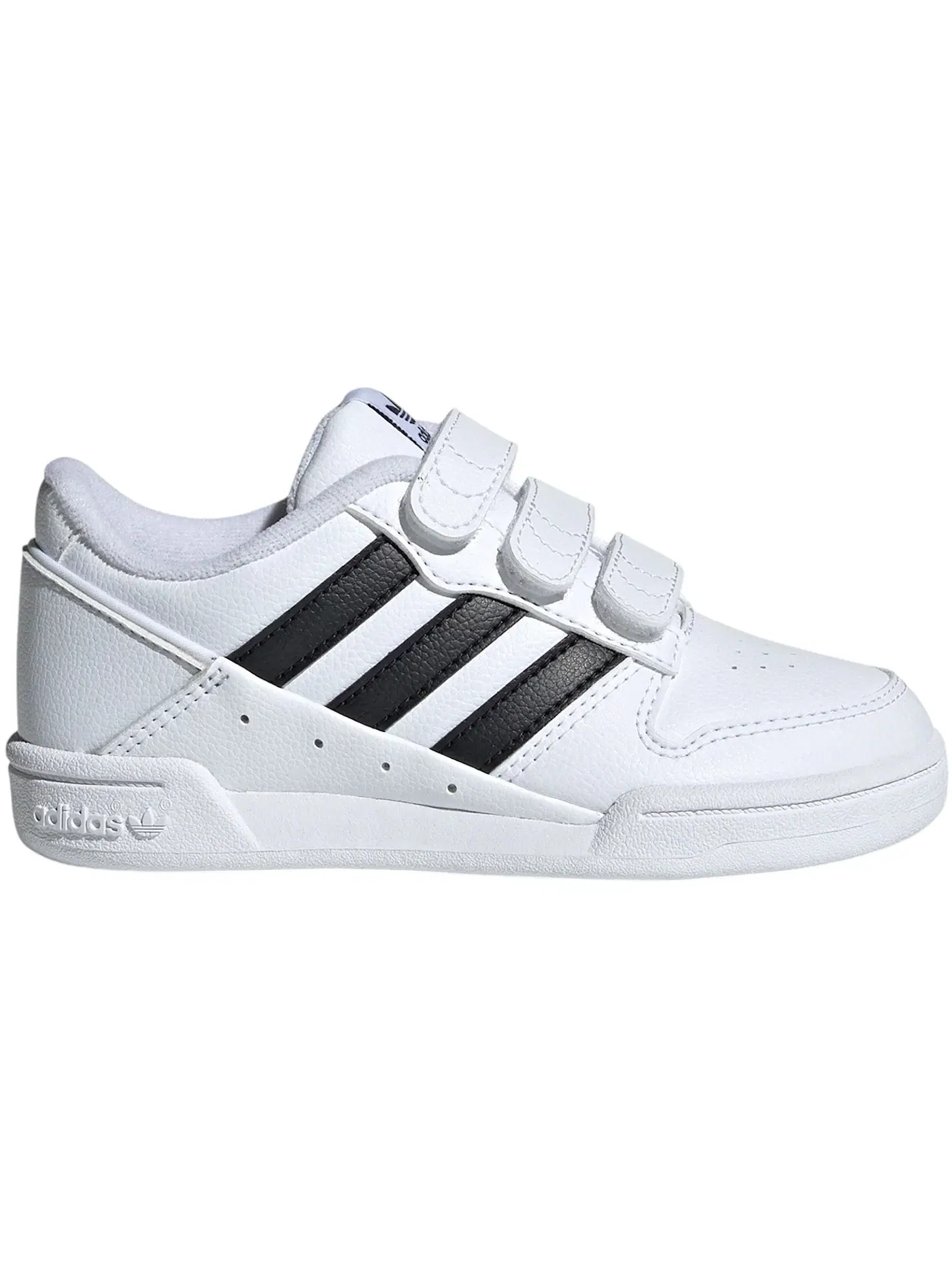 Детские кроссовки с закрытием на липучке Adidas Team Court 2.0 STR Comfort Closure — изображение 1 из 1, белый черный белый