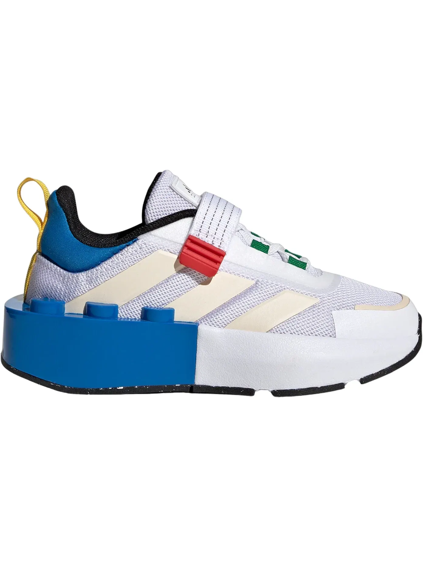 Детские кроссовки с ремешком Adidas Tech RNR Strap LEGO Cloud White Wonder White Shock Blue (GS) — изображение 1 из 1