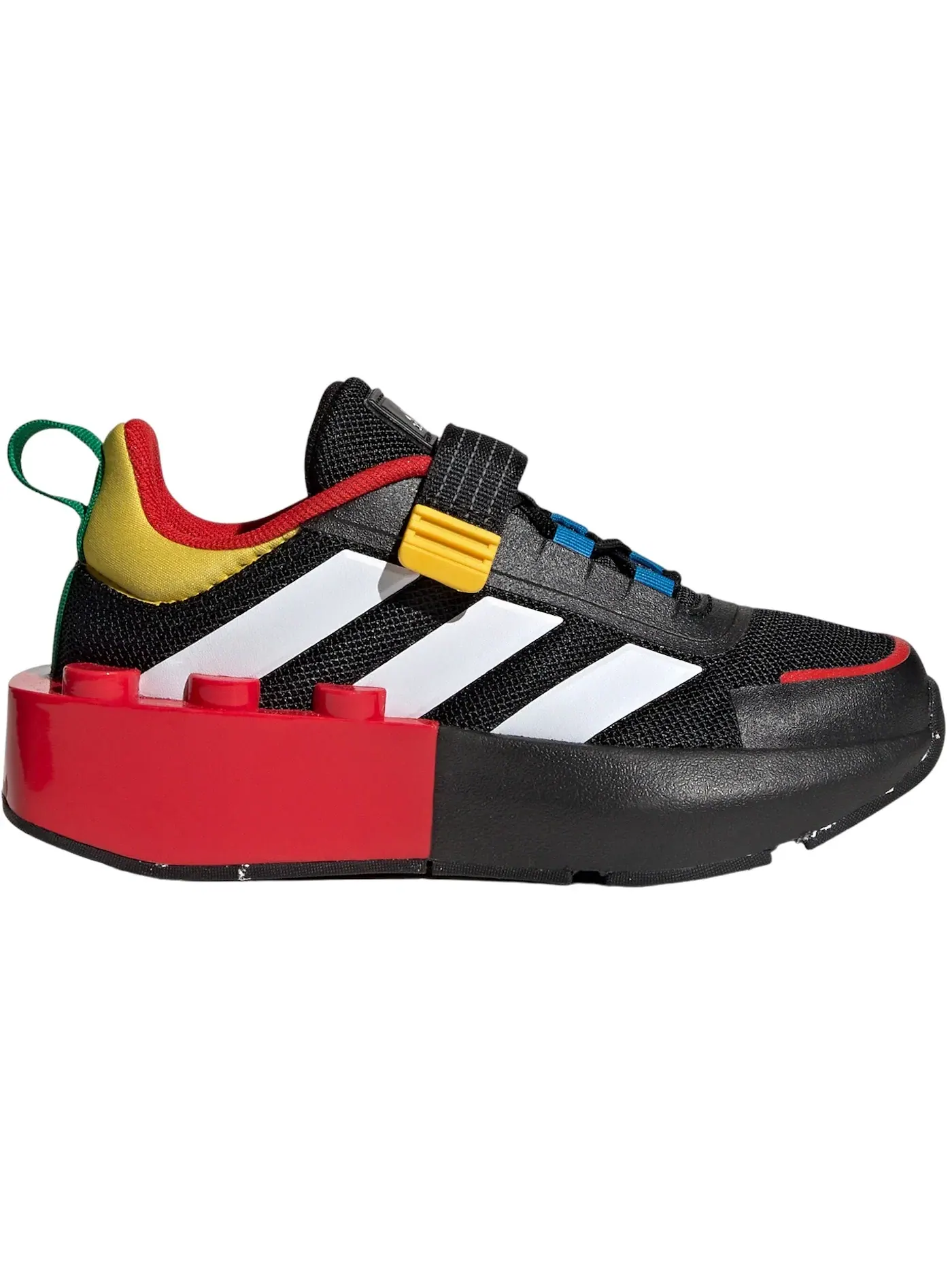 Детские кроссовки для мальчиков с длинным шнурком Adidas Tech RNR Adidas — изображение 1 из 1, черный белый красный