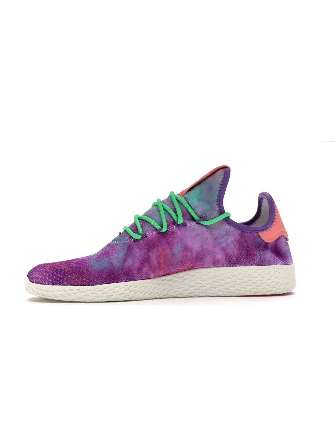 Мужские кроссовки с принтом tie-dye Adidas Tennis HU — изображение 3 из 4, зеленый/фиолетовый