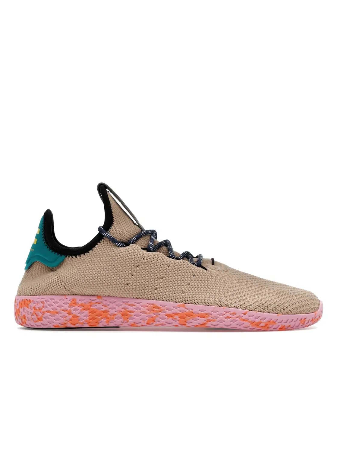 Мужские кроссовки с цветными акцентами Adidas Tennis HU — изображение 1 из 4, бежевый/белый/желтый
