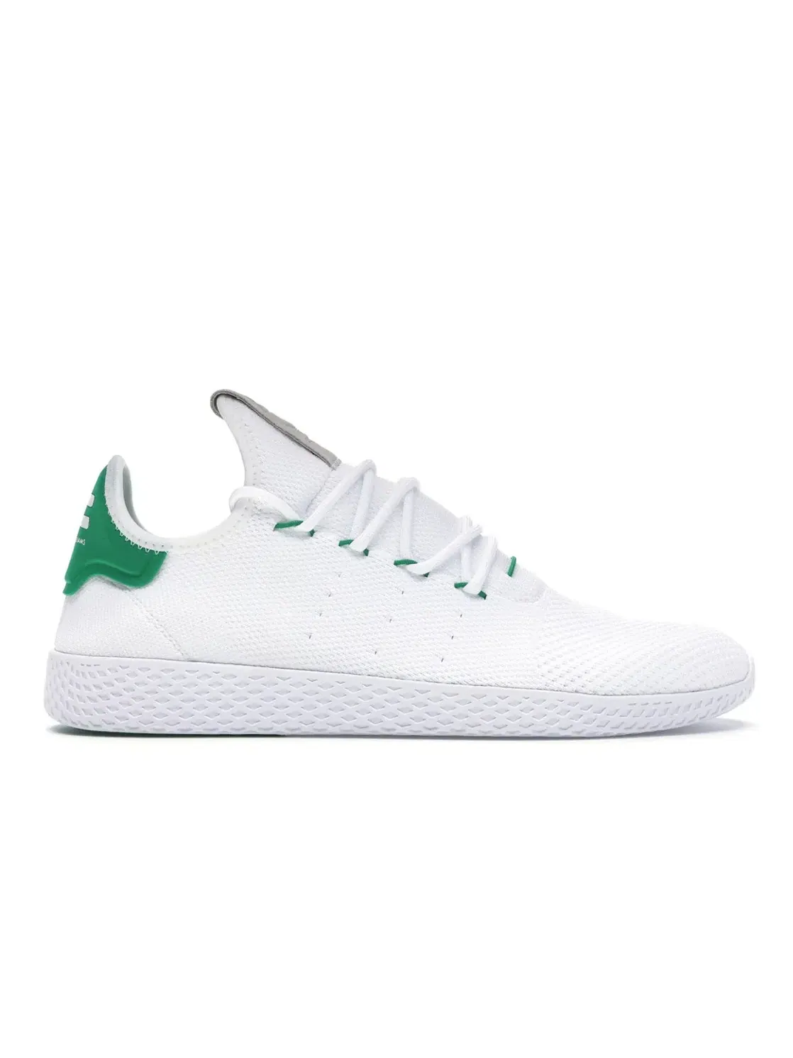 Мужские кроссовки с верхом Primeknit Adidas Tennis HU Pharrell — изображение 1 из 4, белый/зеленый