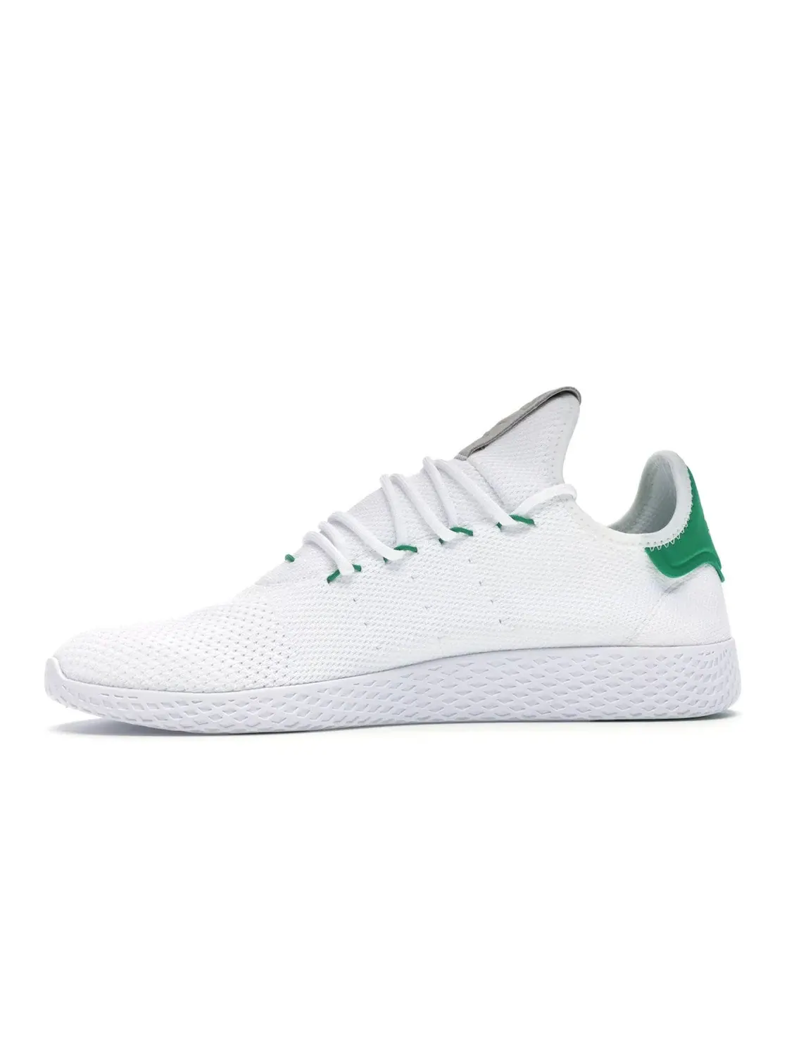 Мужские кроссовки с верхом Primeknit Adidas Tennis HU Pharrell — изображение 3 из 4, белый/зеленый