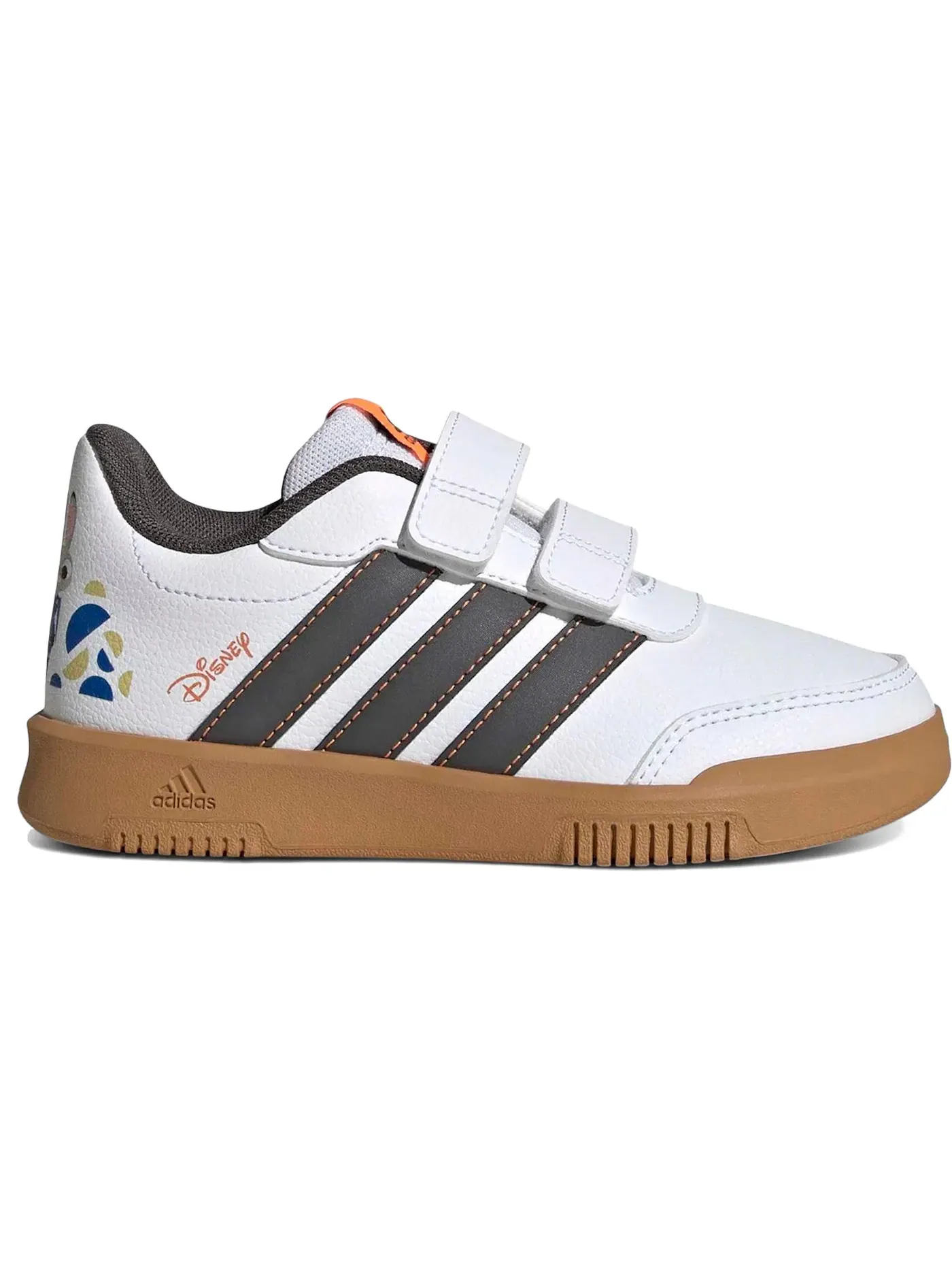 Детские кроссовки с застежкой-липучкой Adidas Tensaur CF Adidas — изображение 1 из 1, белый/серый/оранжевый