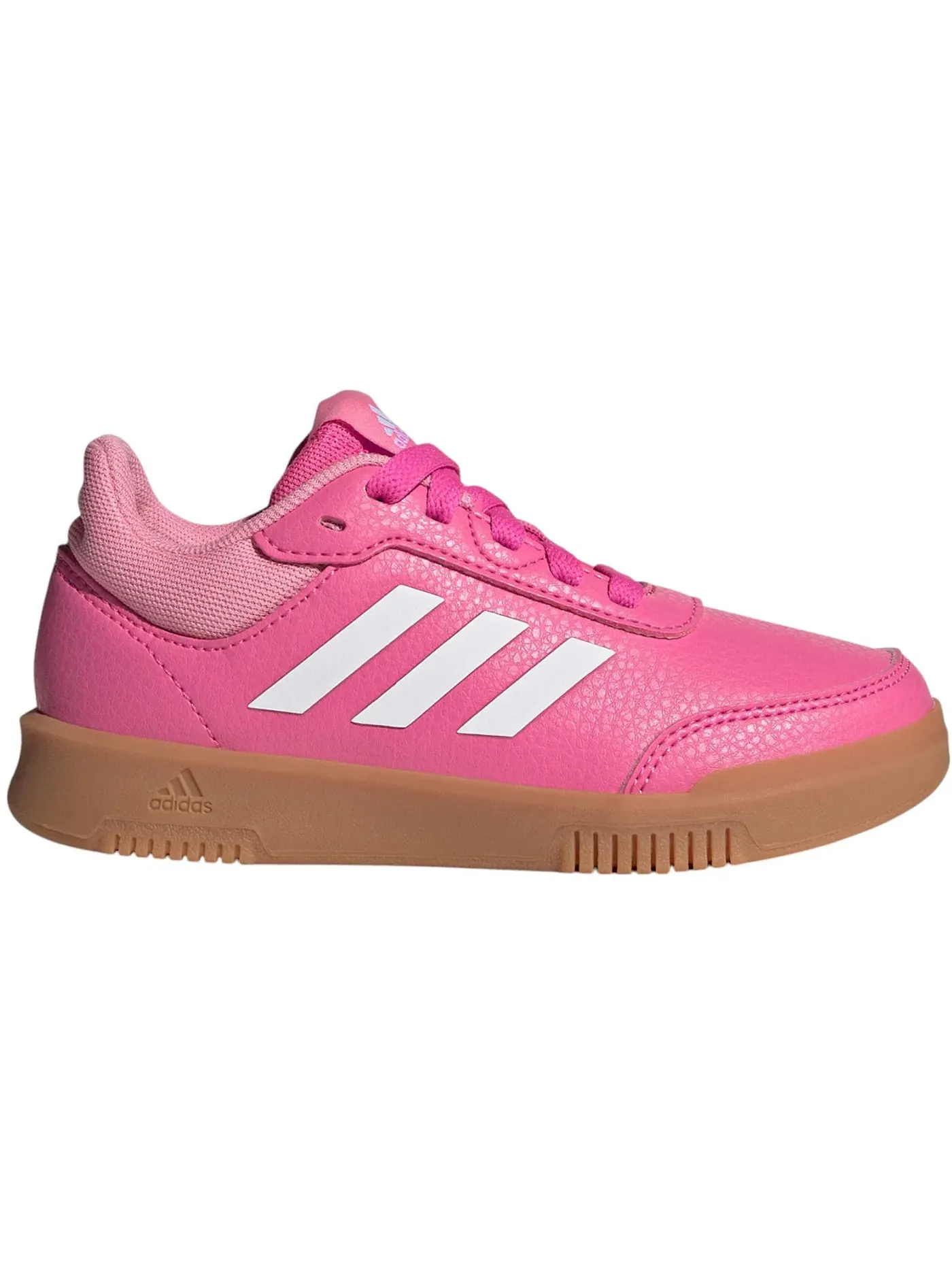 Детские кроссовки для бега с шнуровкой Adidas Tensaur Run — изображение 1 из 1, белый/розовый