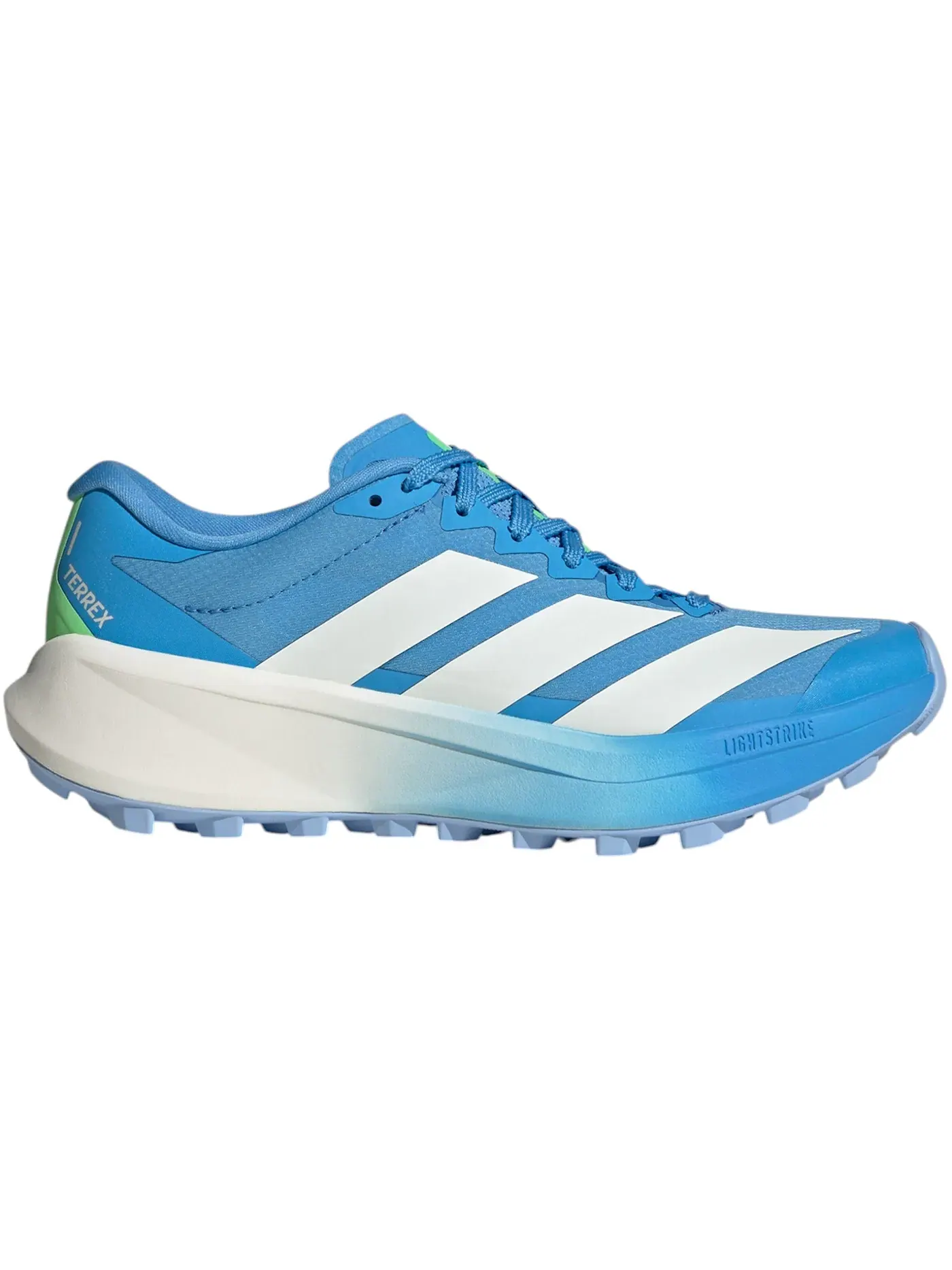 Женские кроссовки для трейла с шнуровкой Adidas Terrex Agravic 4 Trail — изображение 1 из 1, синий/белый