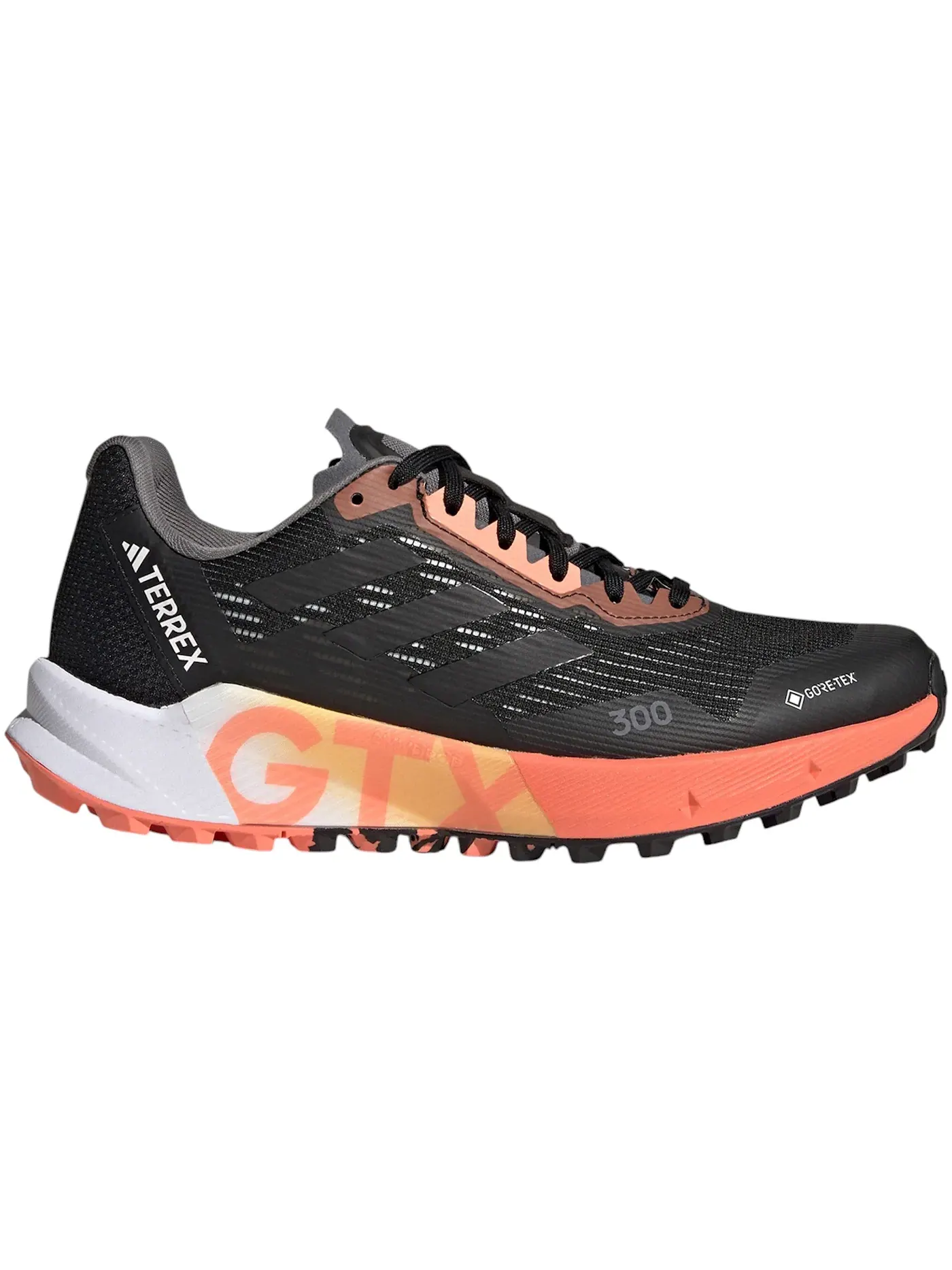 Женские кроссовки для трейла с мембраной Gore-Tex Adidas Terrex Agravic Flow 2.0 — изображение 1 из 1, черный