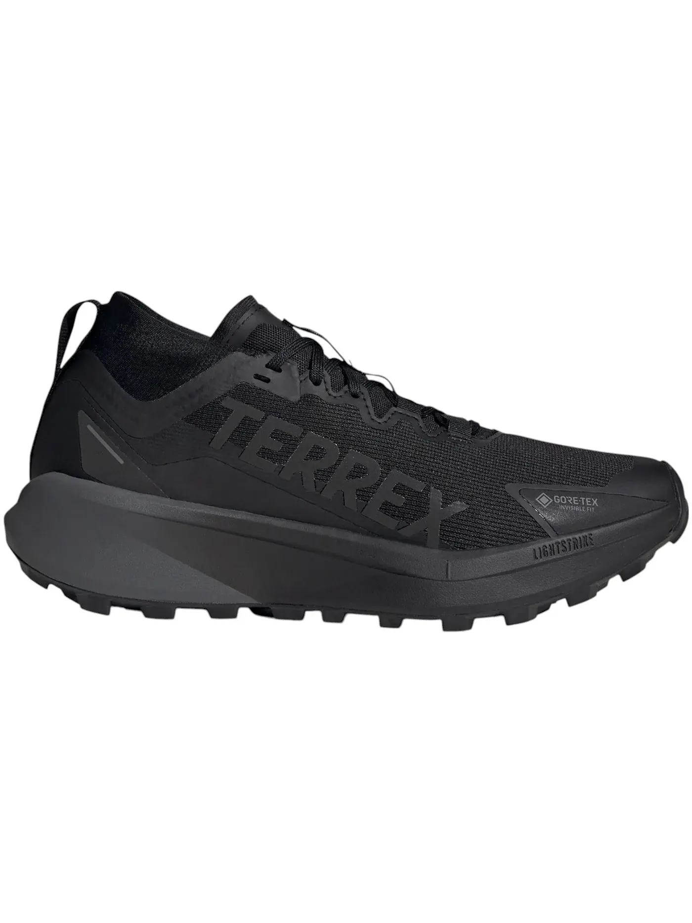 Мужские кроссовки для трейлраннинга Adidas Terrex Agravic Gore-Tex Trail — изображение 1 из 1, черный черный серый