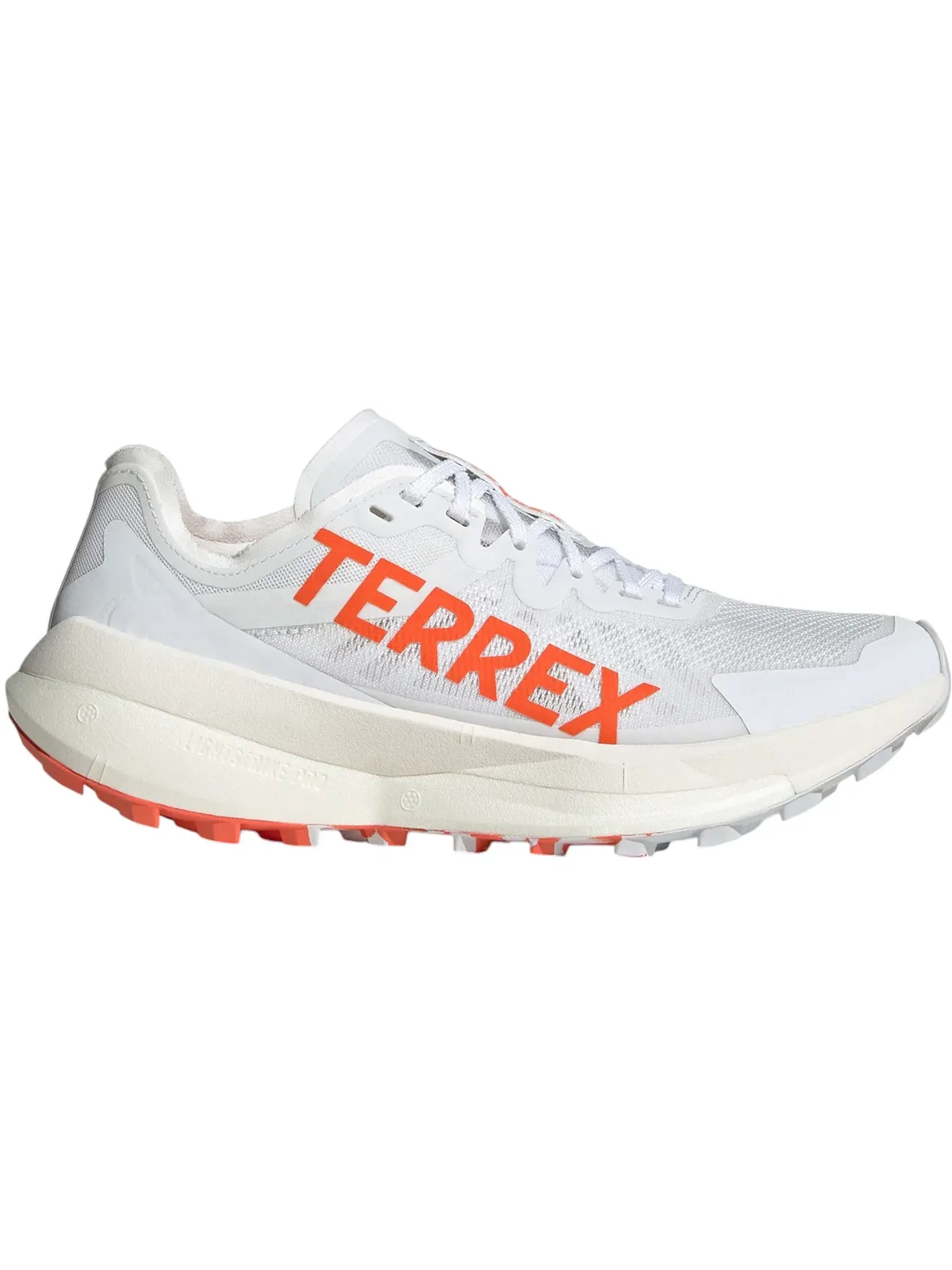 Женские кроссовки для трейла с принтом Adidas Terrex Agravic Speed Trail — изображение 1 из 1, белый/оранжевый/серый