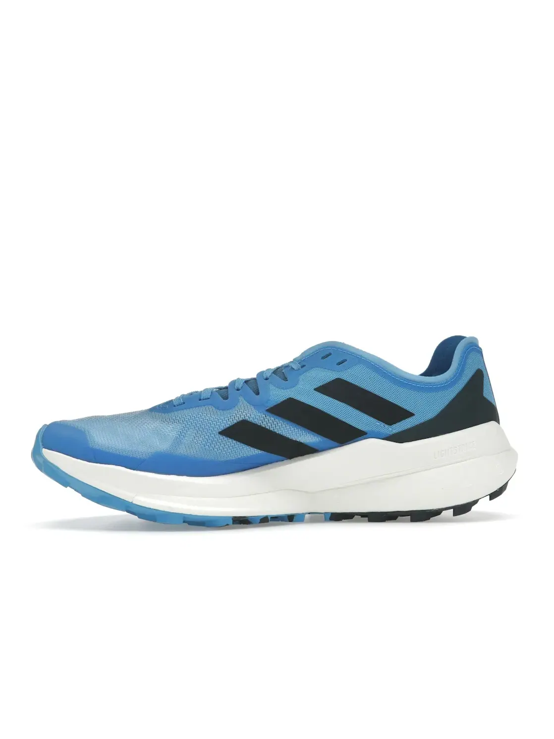 Мужские кроссовки для бега Pulse Blue Core Black Semi Impact Orange Adidas Terrex Agravic Speed Trail — изображение 3 из 4
