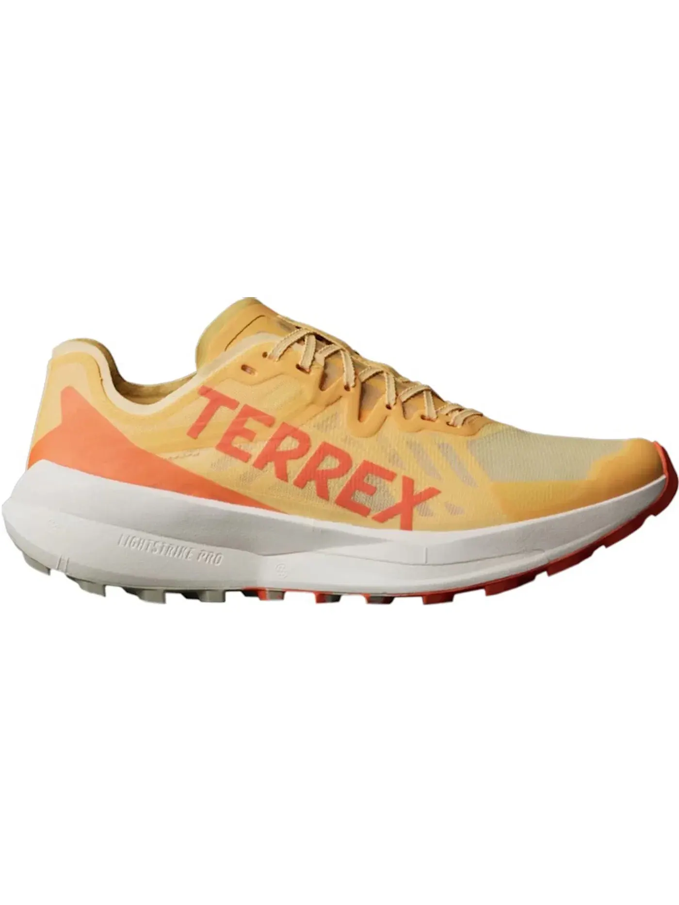 Мужские кроссовки для бега по пересеченной местности Terrex Agravic Speed Trail Adidas — изображение 1 из 1, белый/оранжевый