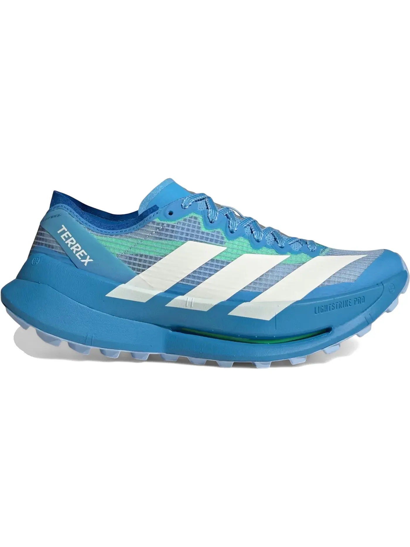 Женские кроссовки для бега с сетчатым верхом Adidas Terrex Agravic Speed Ultra Trail — изображение 1 из 1, синий/белый