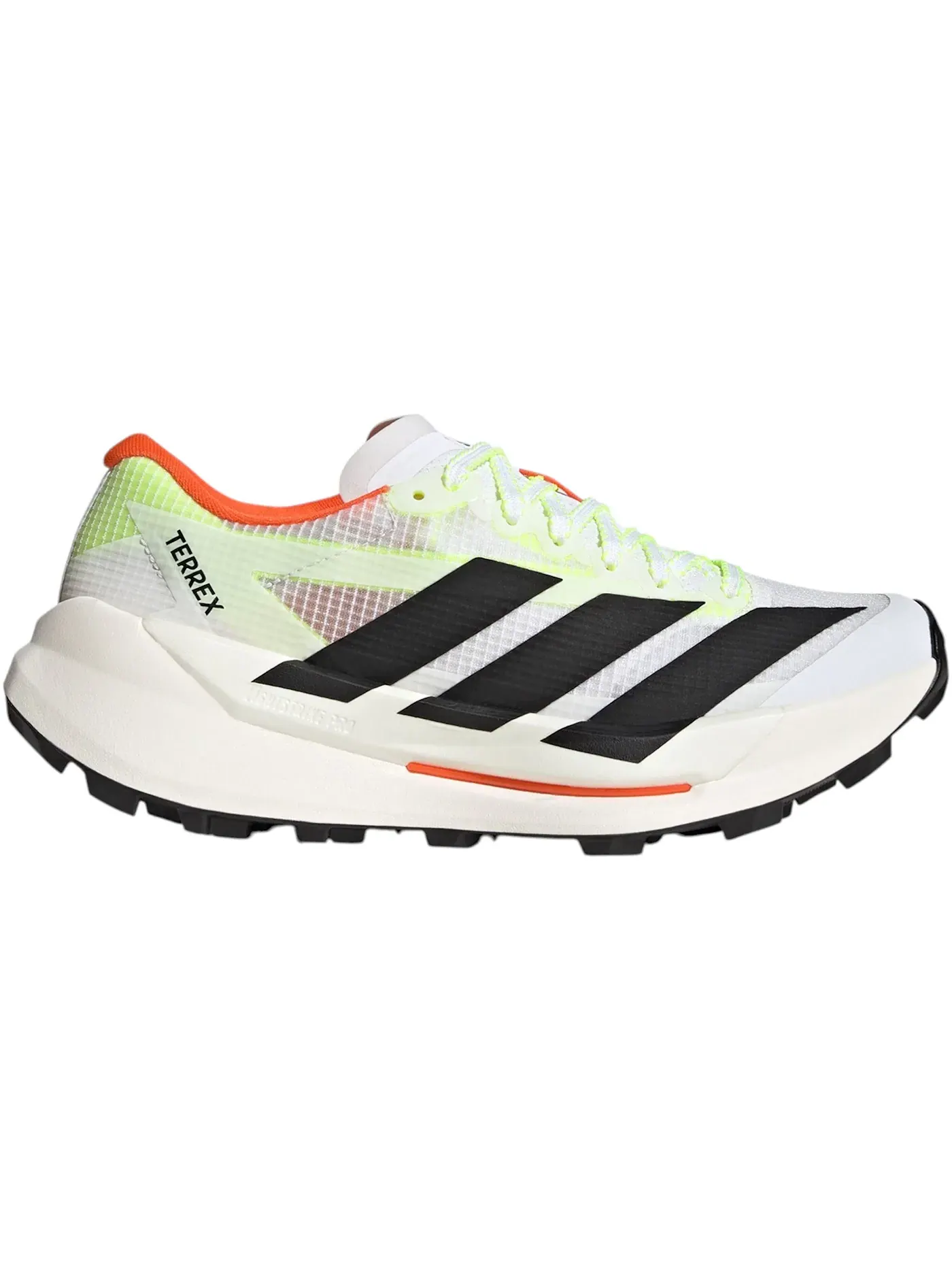 Женские кроссовки для трейла с длинным шнурком Adidas Terrex Agravic TT Trail — изображение 1 из 1, белый/черный/оранжевый