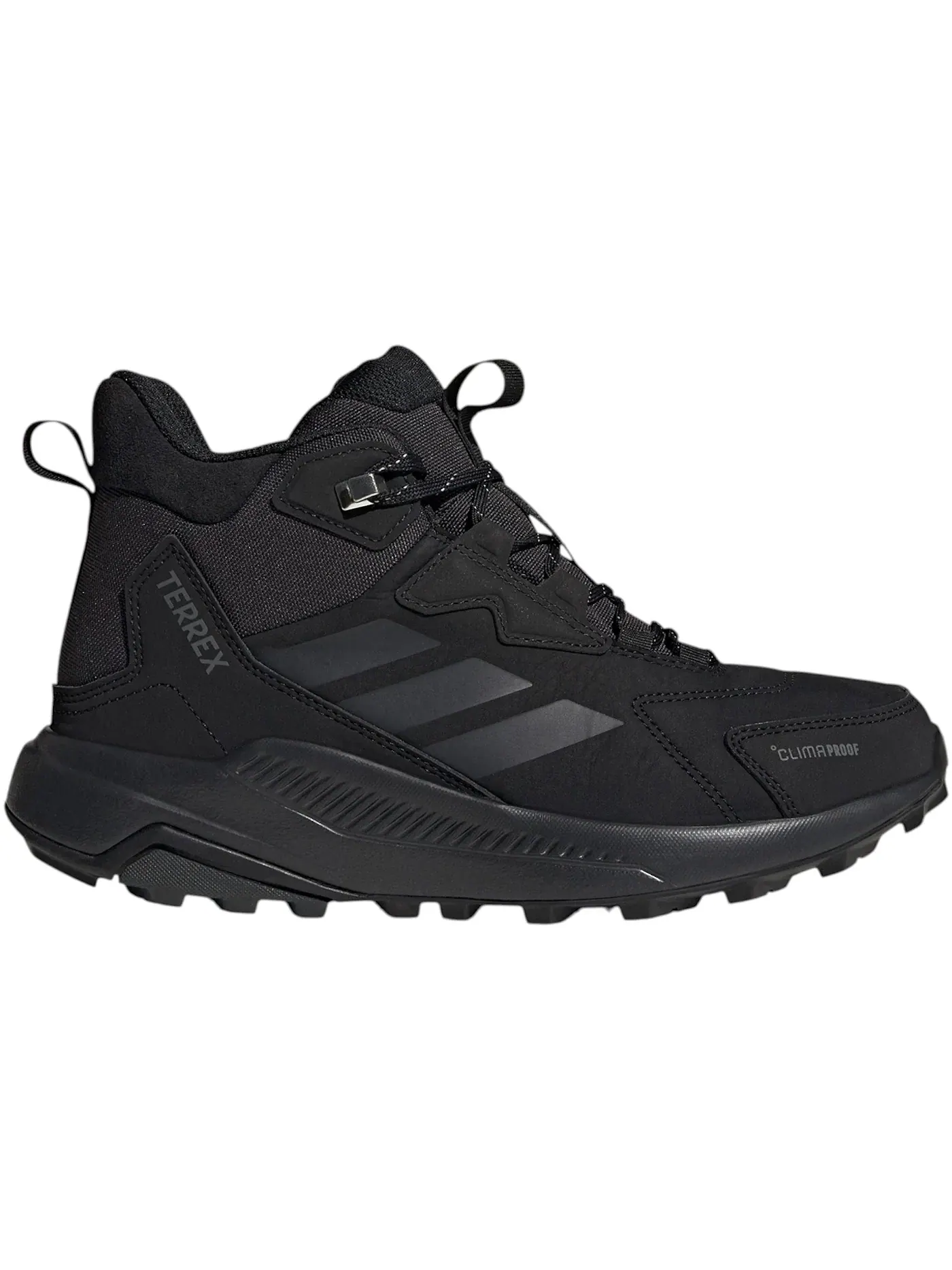 Женские кроссовки для активного отдыха Adidas Terrex Anylander Leather Mid Climaproof — изображение 1 из 1, черный//серый