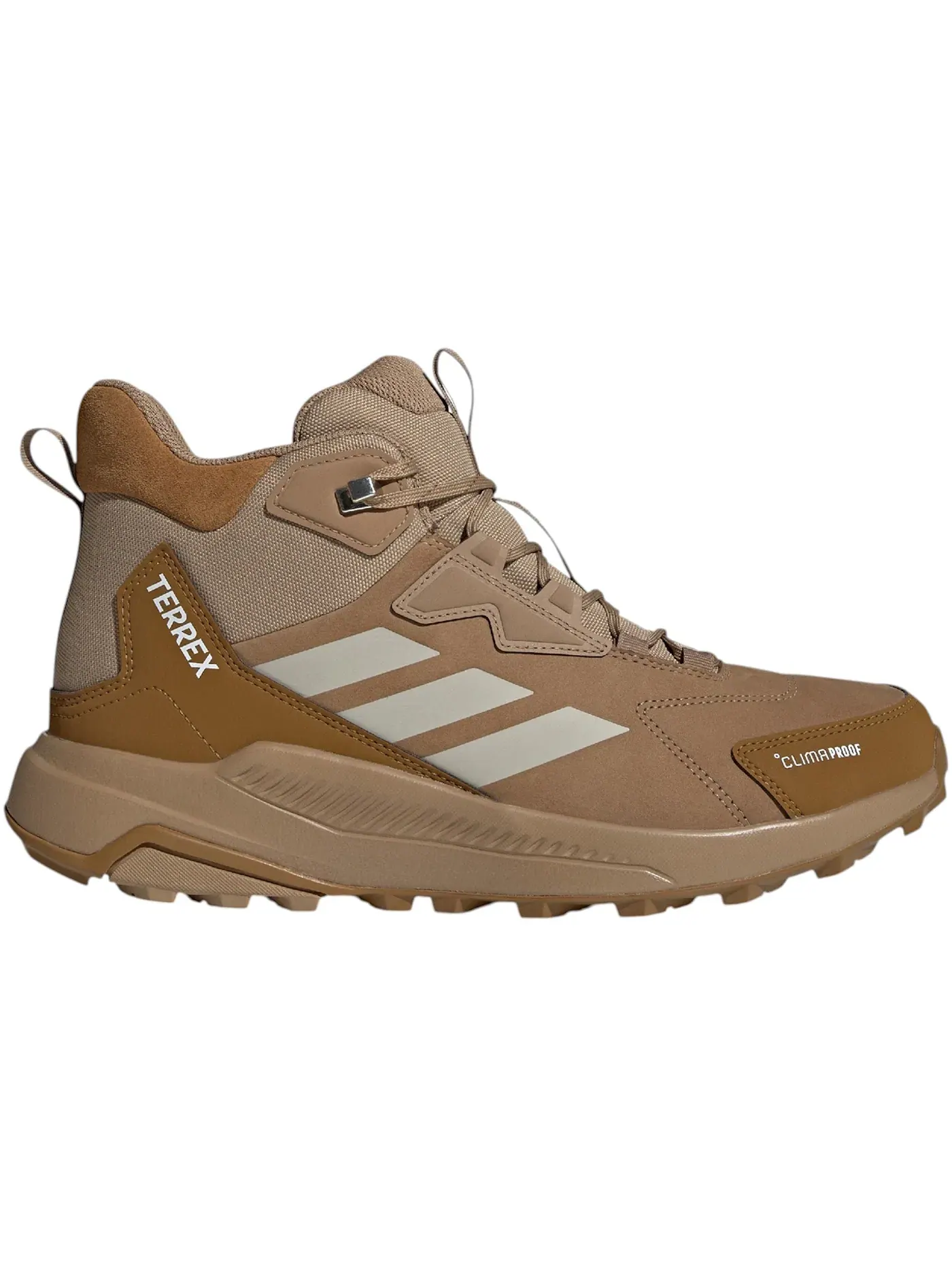 Мужские кроссовки для активного отдыха Adidas Terrex Anylander Leather Mid Climaproof — изображение 1 из 1, бежевый
