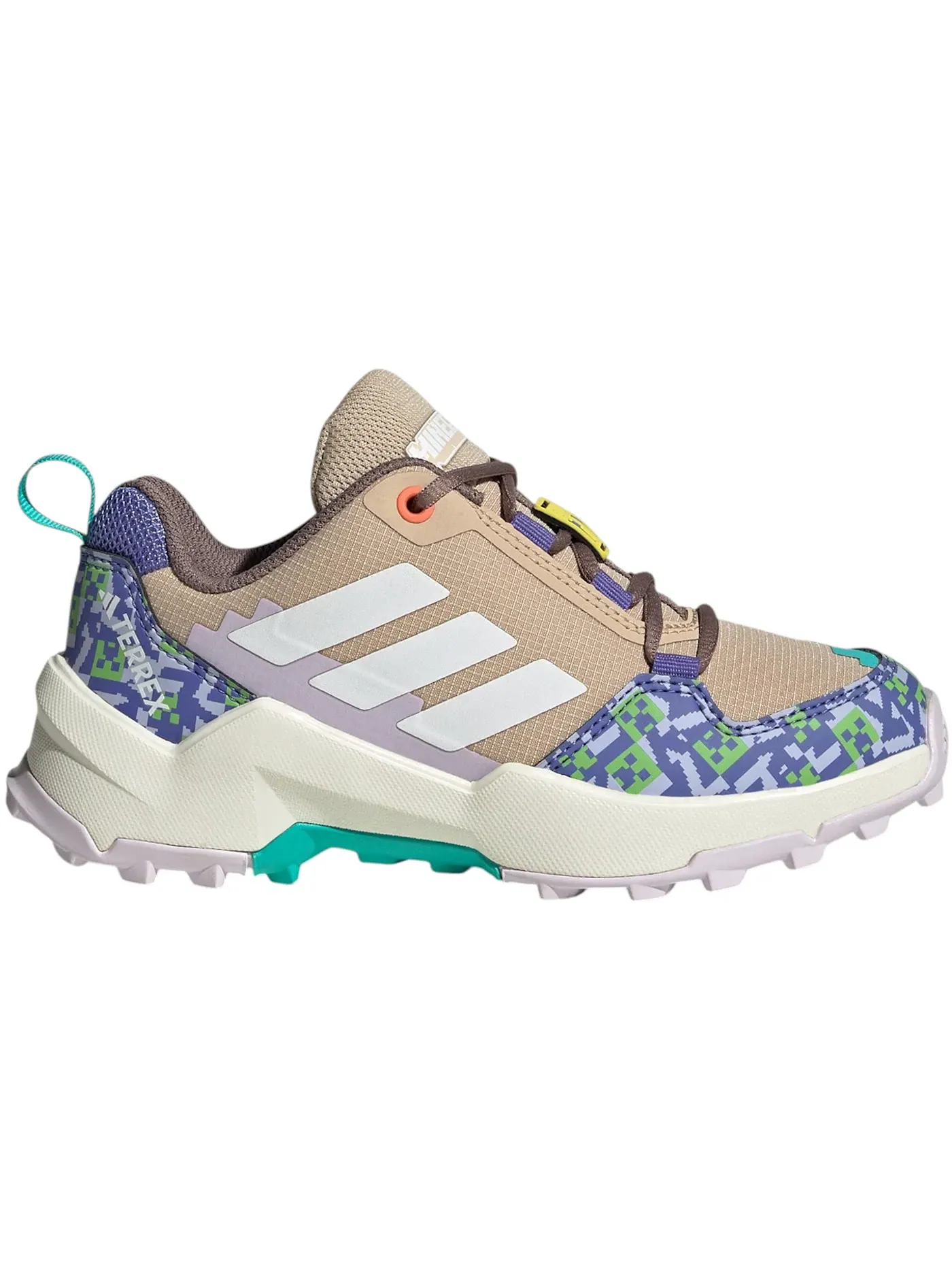 Детские кроссовки для активного отдыха Adidas Terrex AX4R — изображение 1 из 1, бежевый/белый/оранжевый