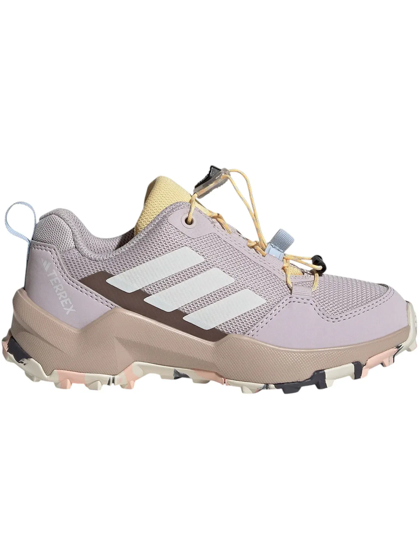 Детские кроссовки для мальчиков с быстрой шнуровкой Adidas Terrex AX4S Speed Lacing — изображение 1 из 1, фиолетовый/белый