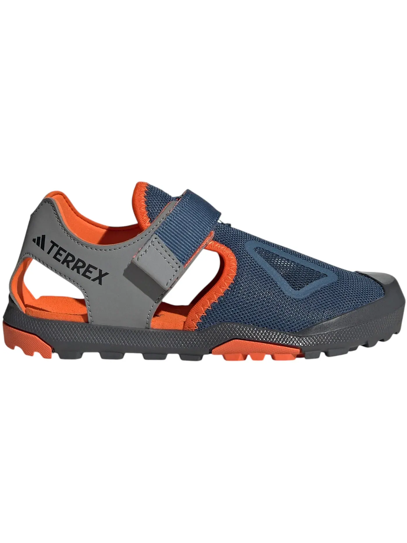 Детские сандалии с закрытым носком Adidas Terrex Captain Toey 2.0 Sandals — изображение 1 из 1, серый оранжевый