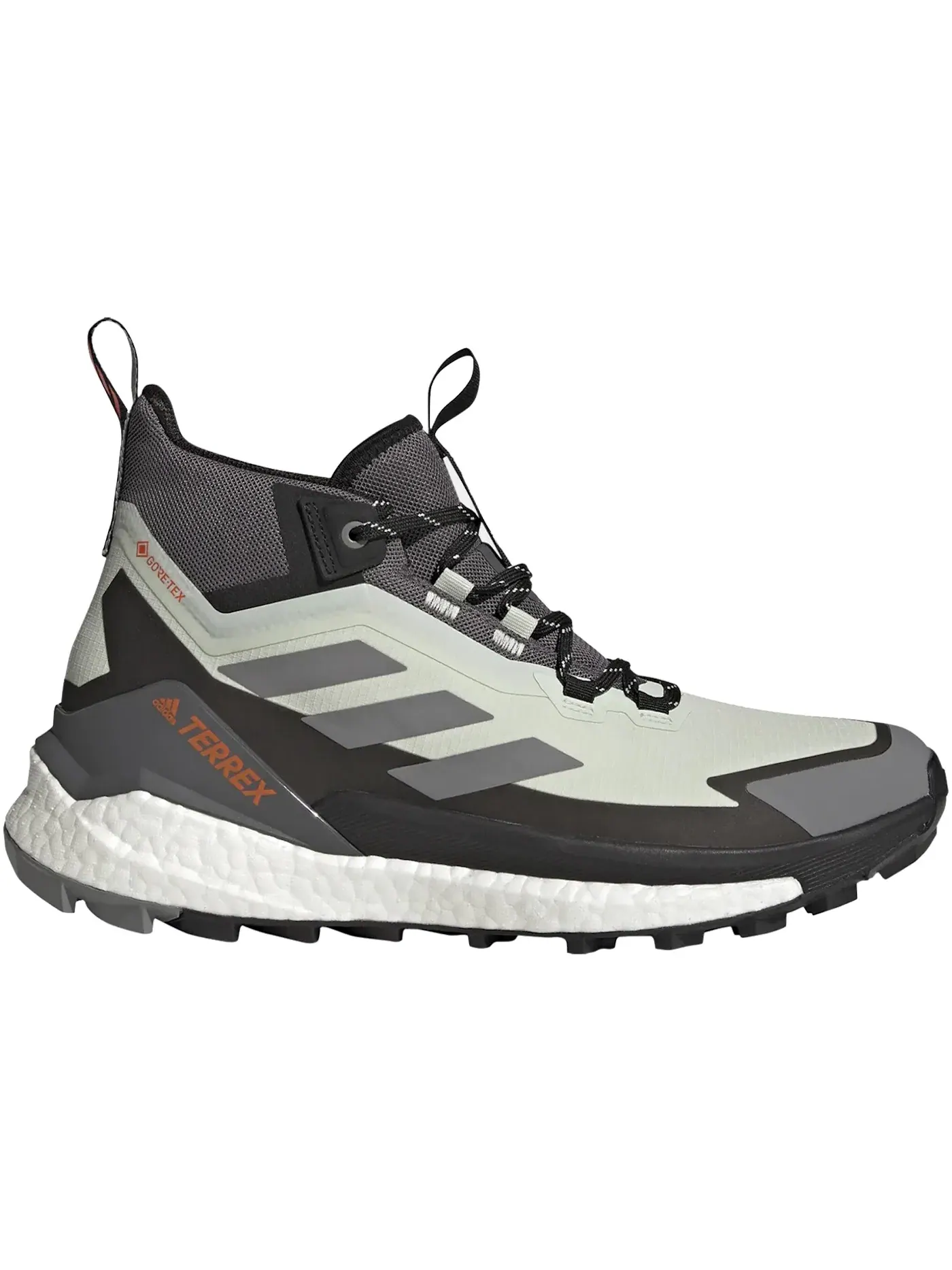 Мужские кроссовки для трекинга с мембраной Gore-Tex Adidas Terrex Free Hiker 2 — изображение 1 из 1, зеленый/серый/оранжевый
